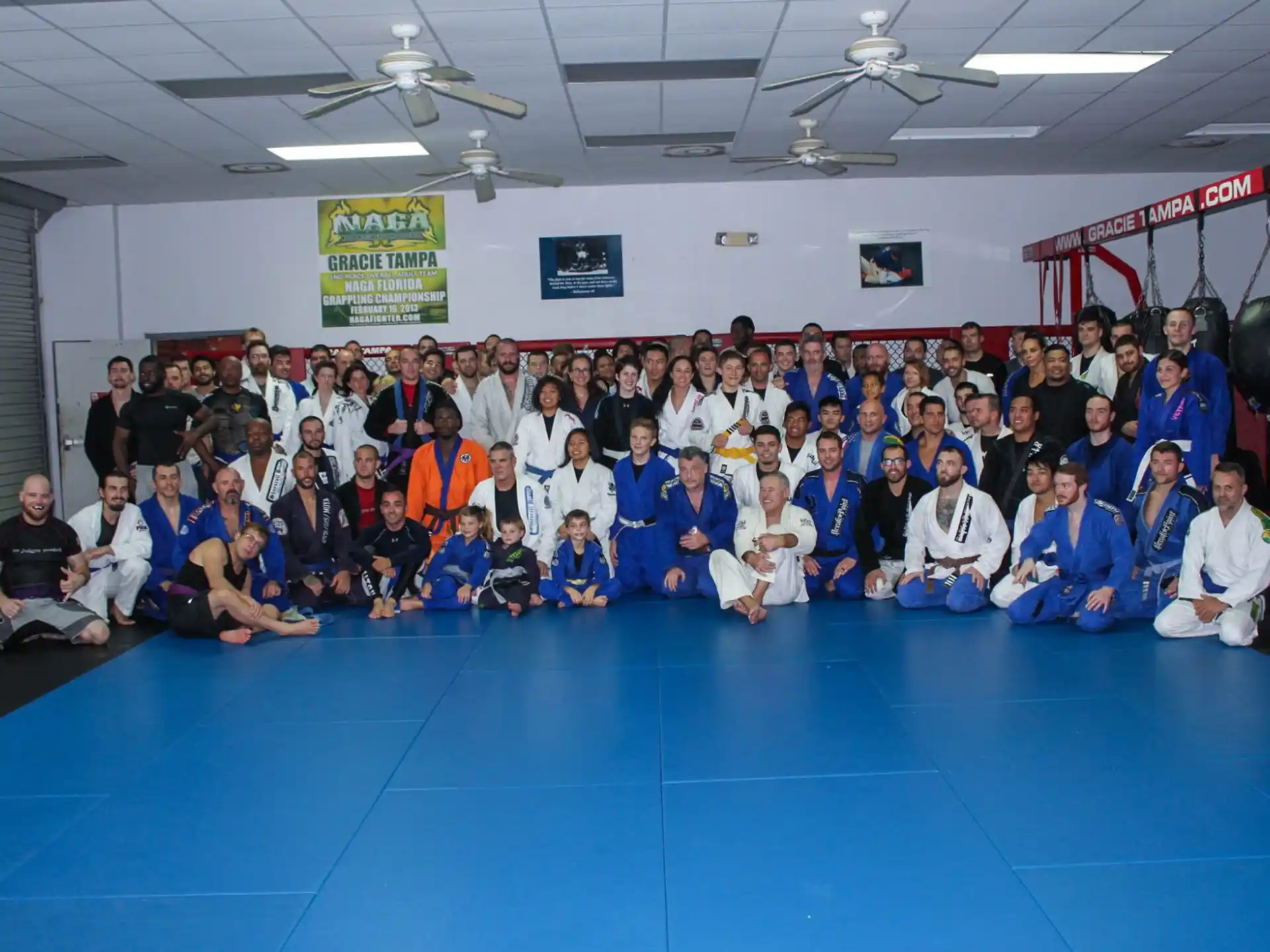 a group of people posing for a photo