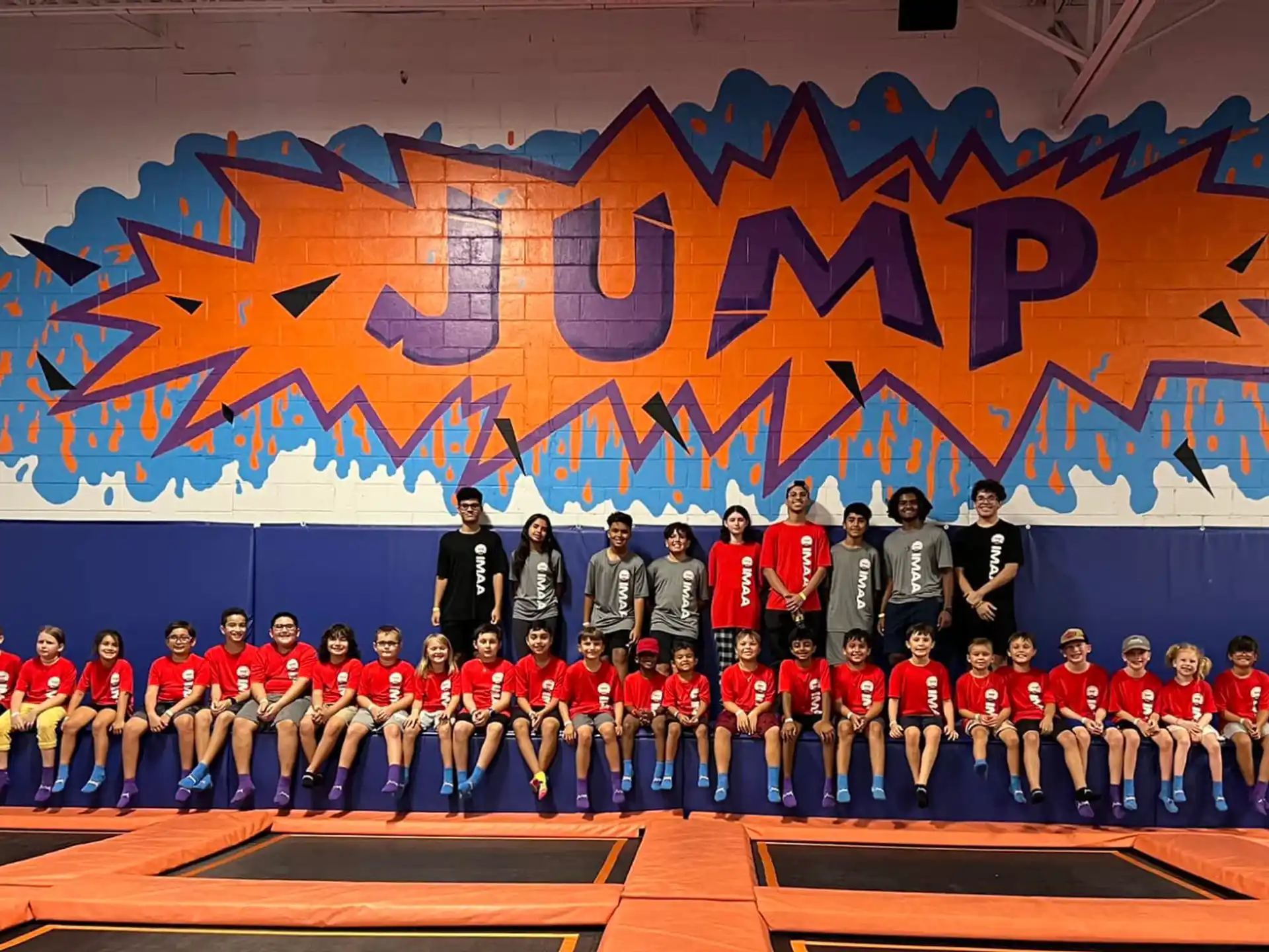 a group of people in sports uniforms