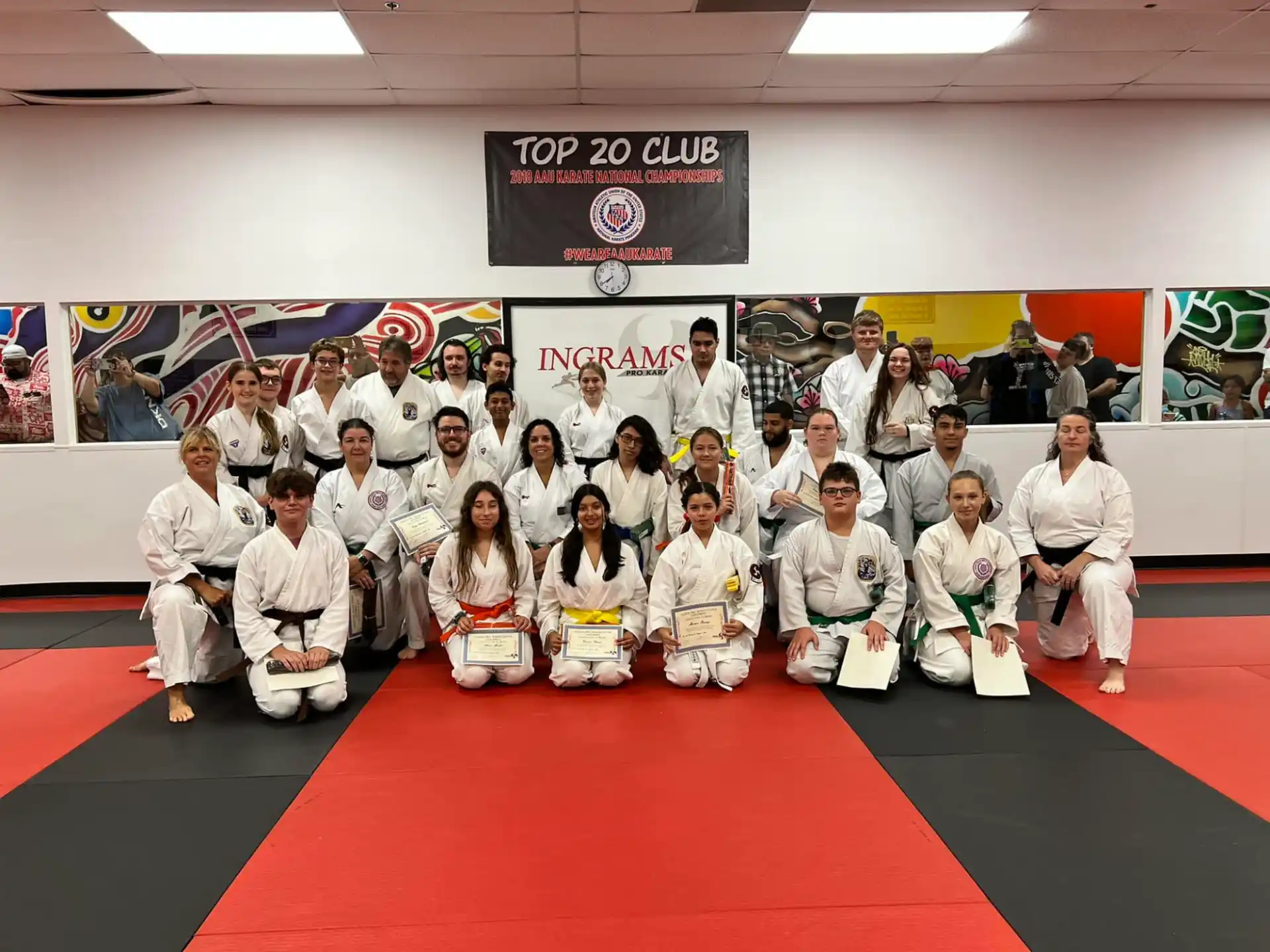 a group of people posing for a photo