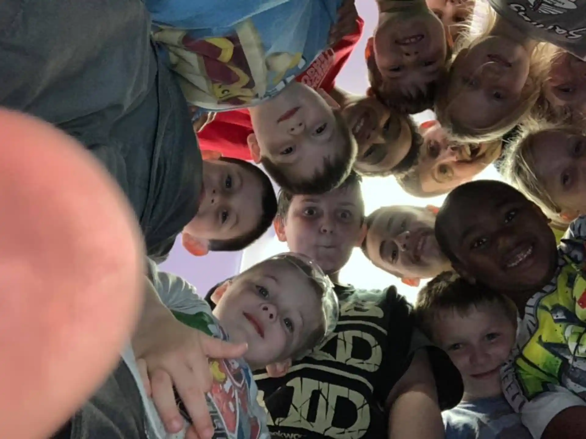 a group of people posing for the camera
