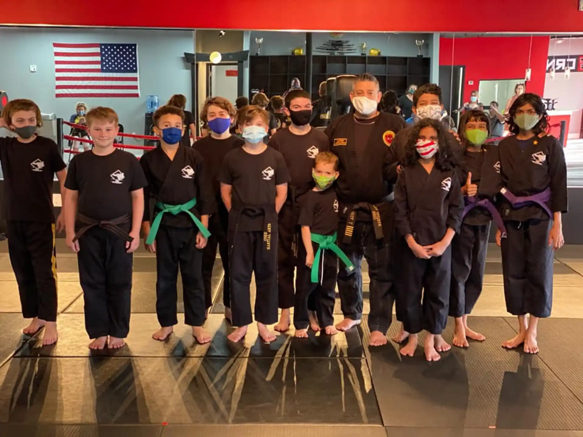 a group of people posing for a photo