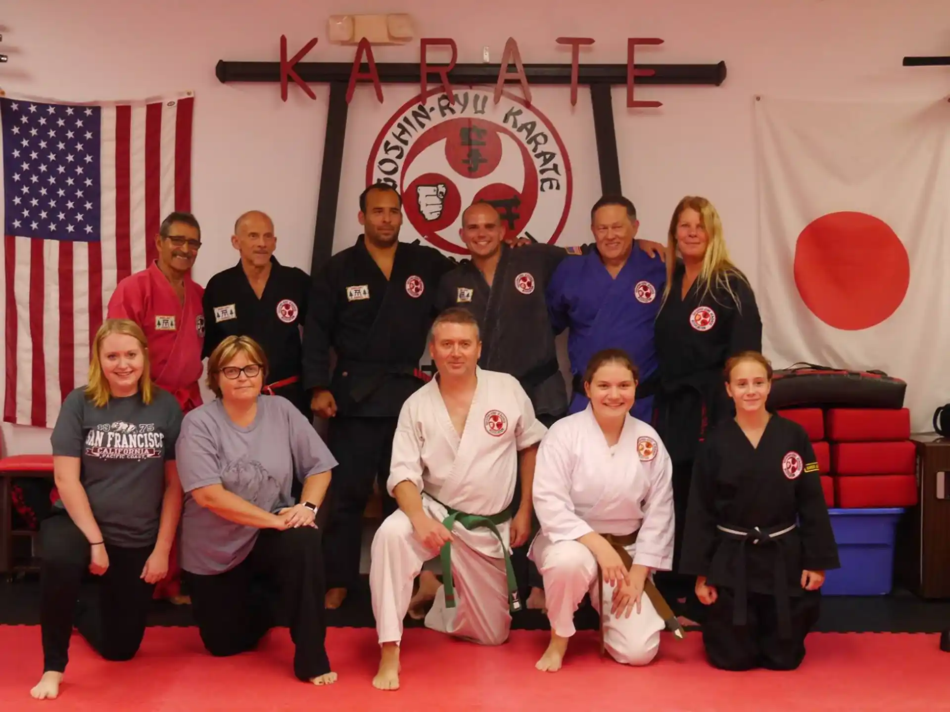 a group of people posing for a photo