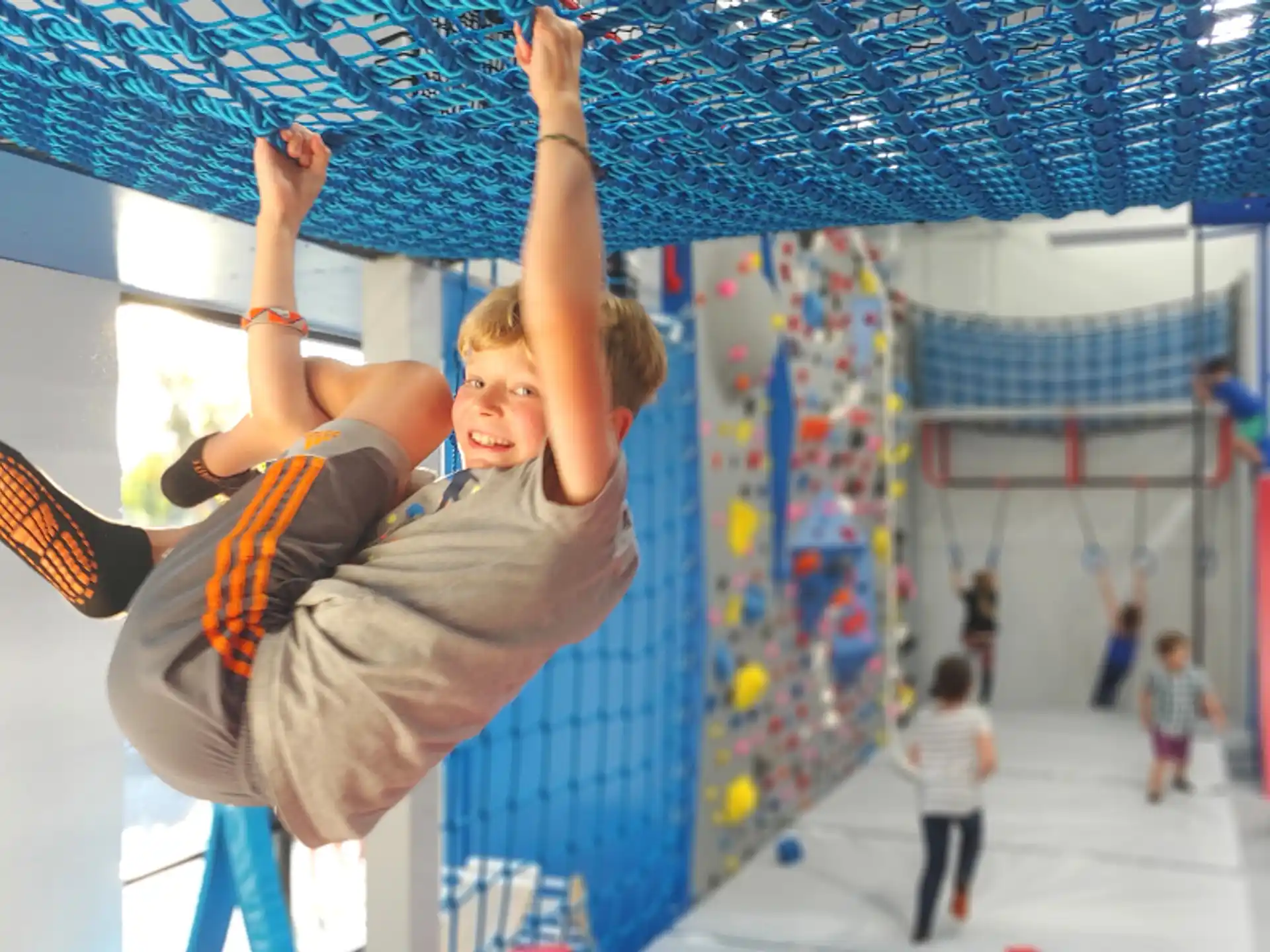 a boy from a rope