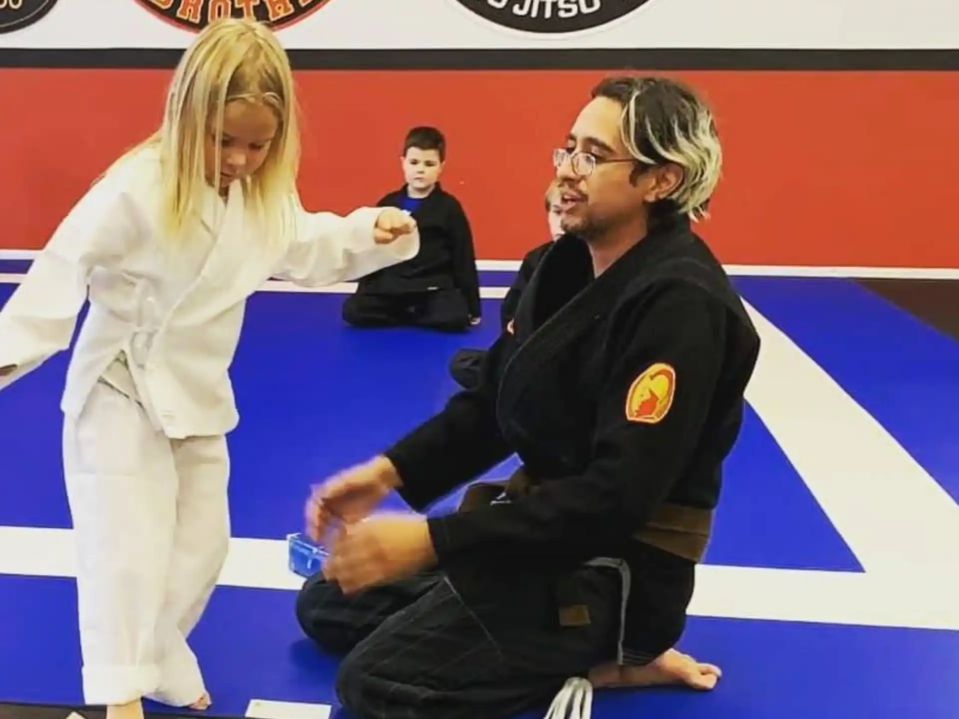 a person in a karate uniform