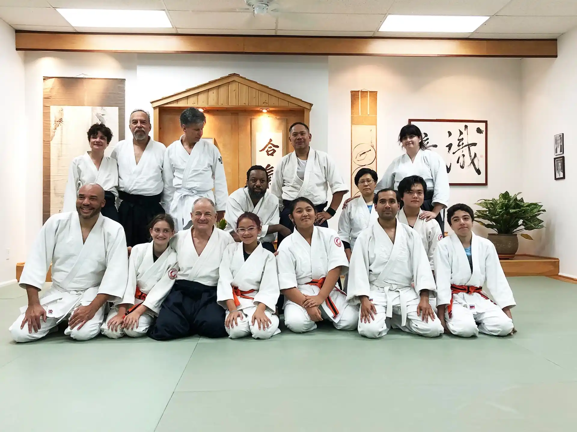a group of people posing for a photo