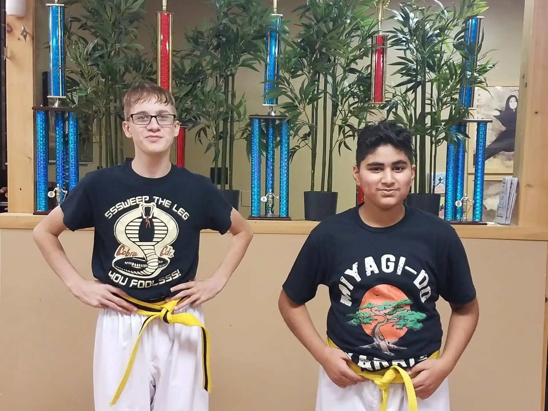 two men posing for a picture