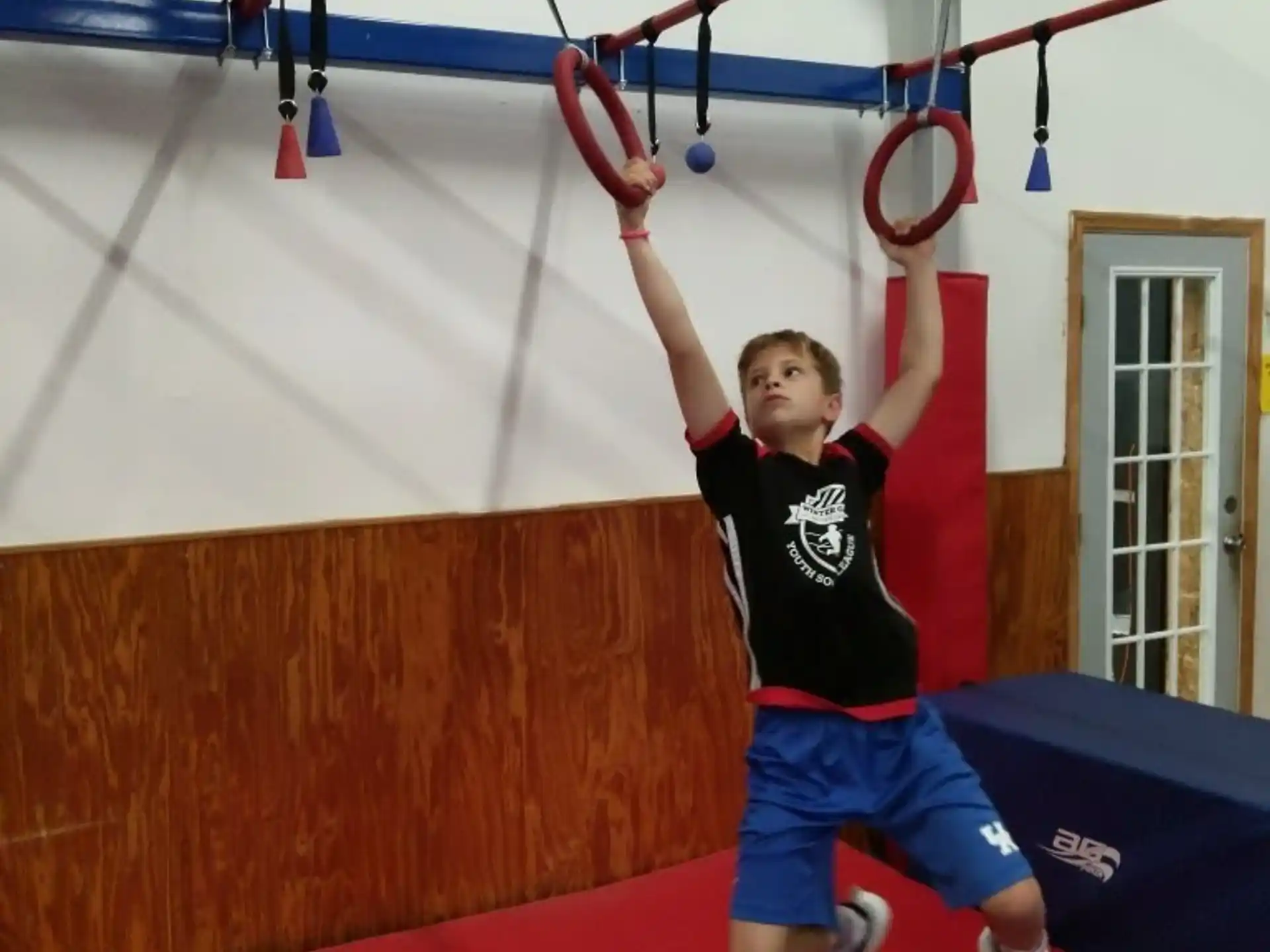 a boy from a rope