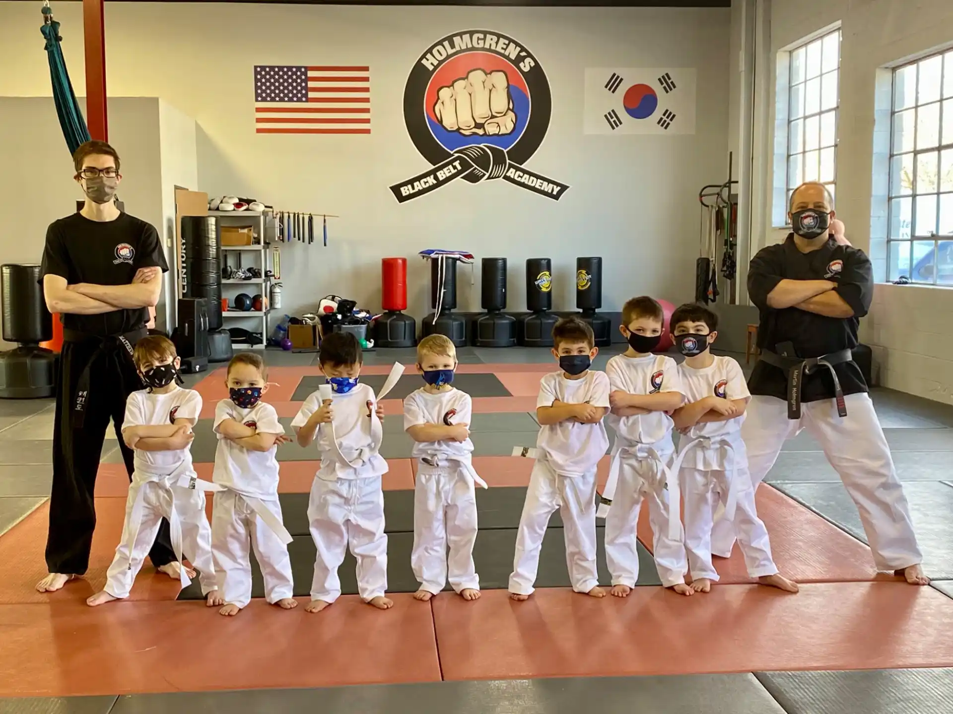 a group of kids in uniform