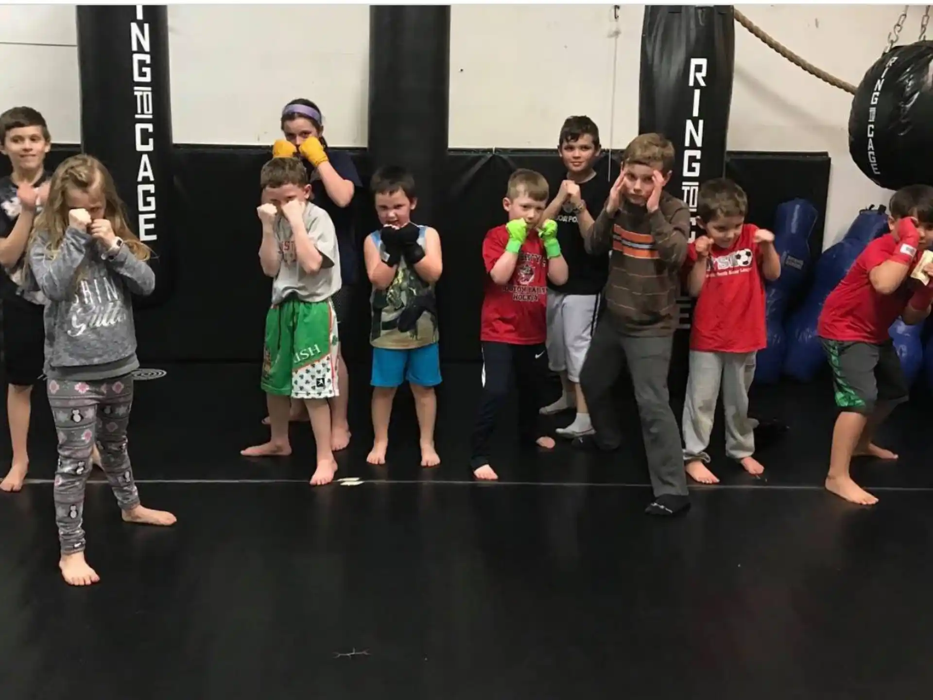 a group of children on a stage