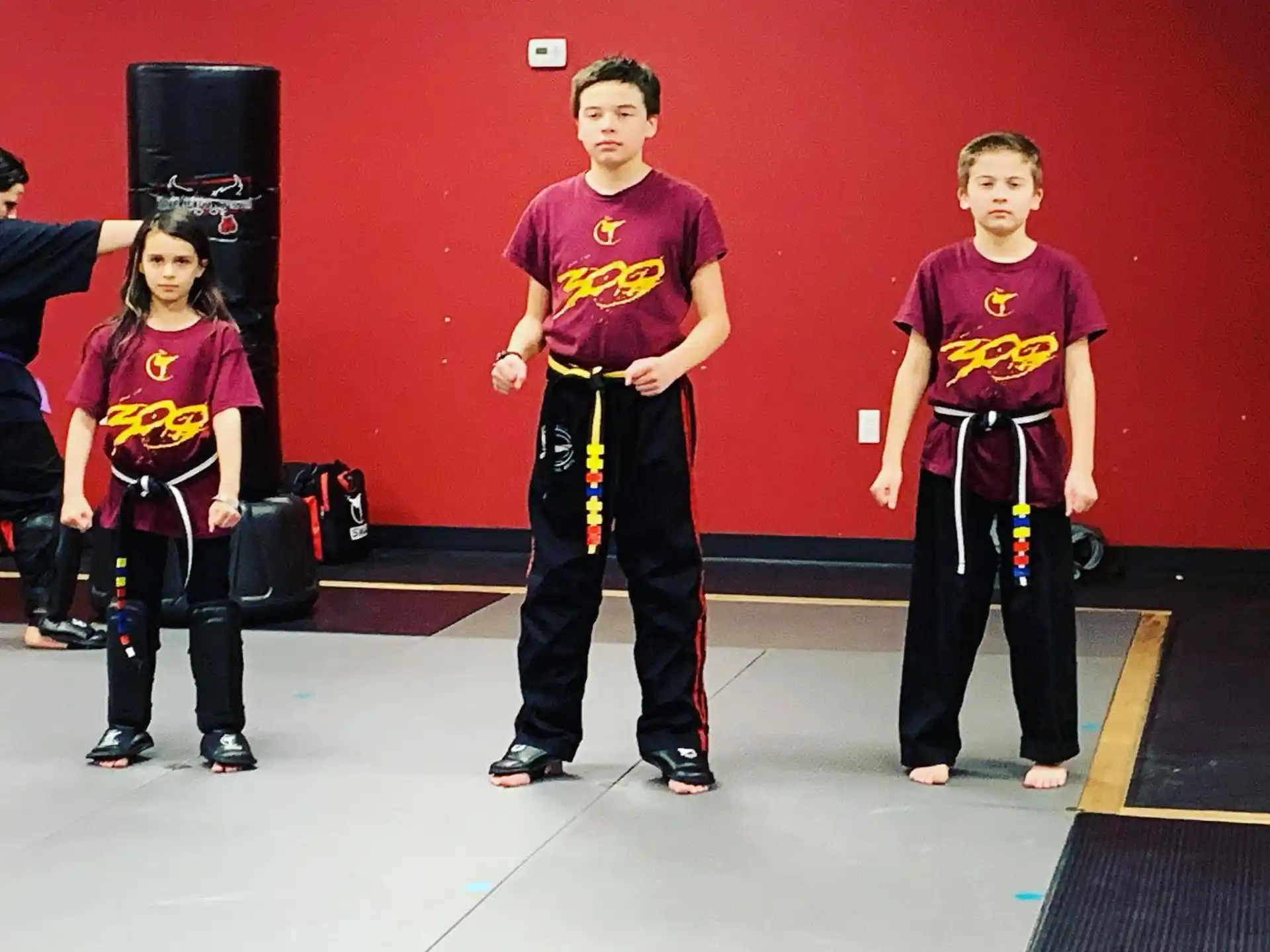 a group of kids in a room