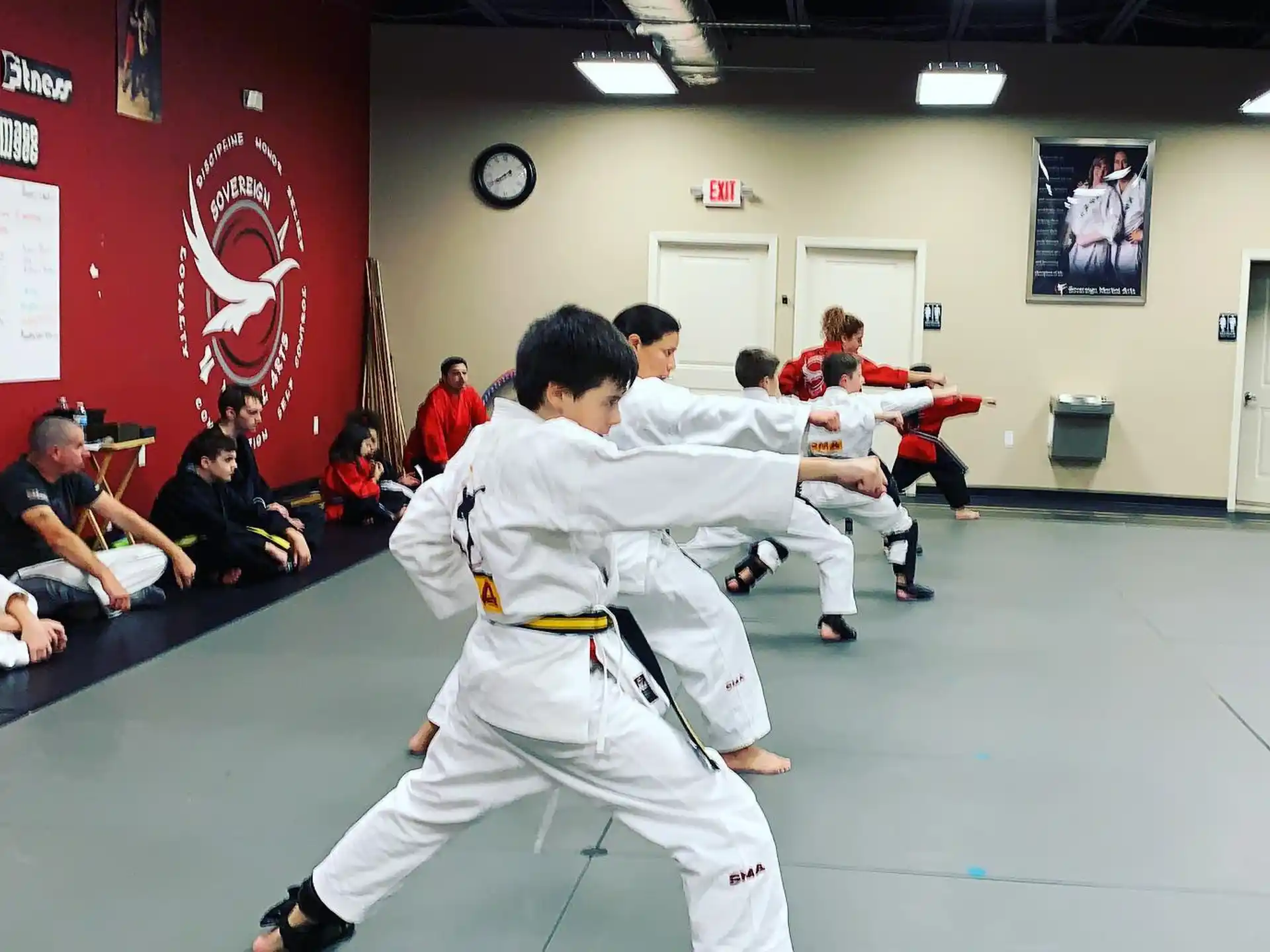 a person in a karate uniform