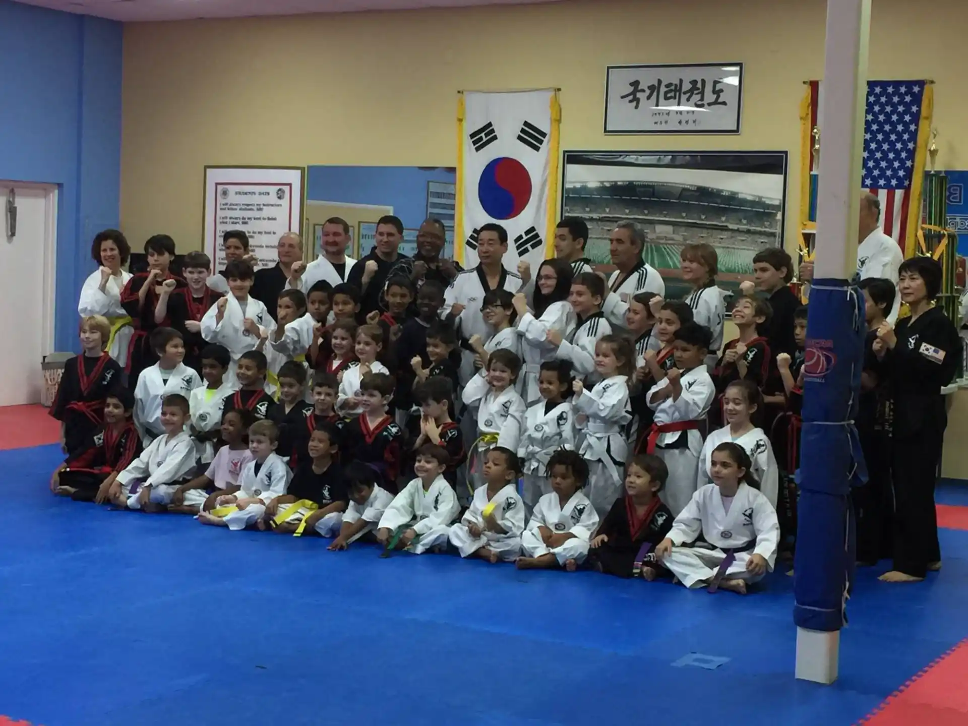 a group of children posing for a photo