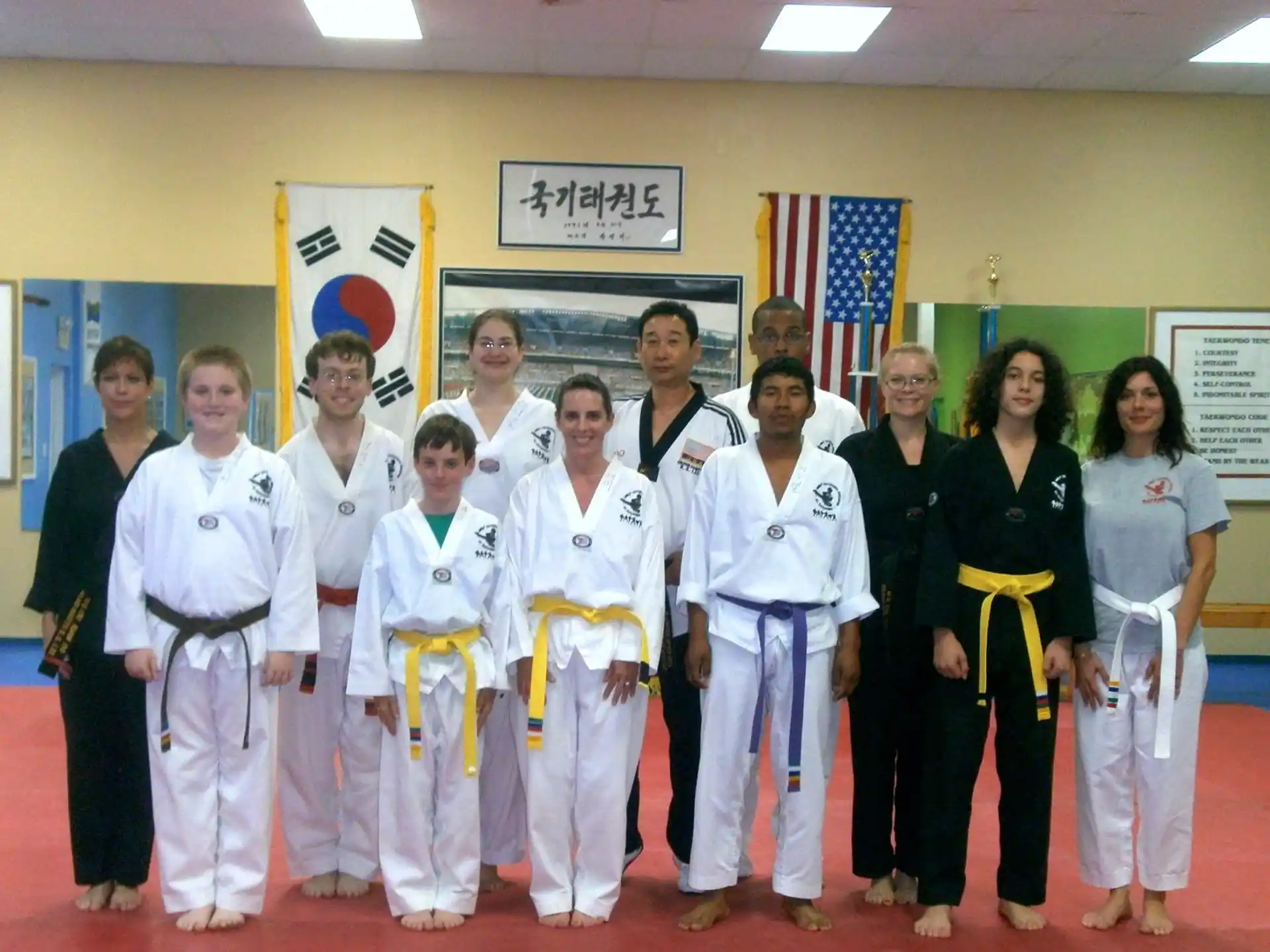 a group of people posing for a photo