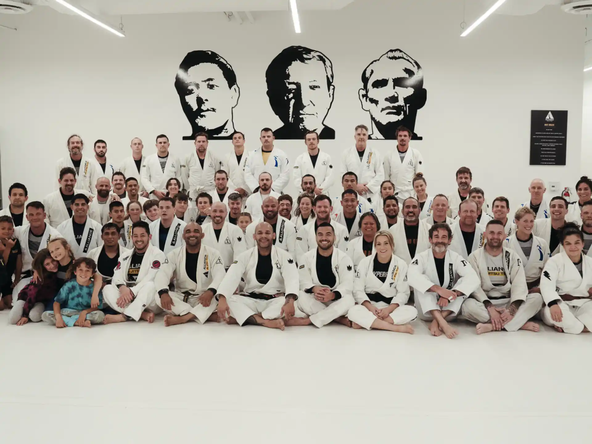 a group of people posing for a photo