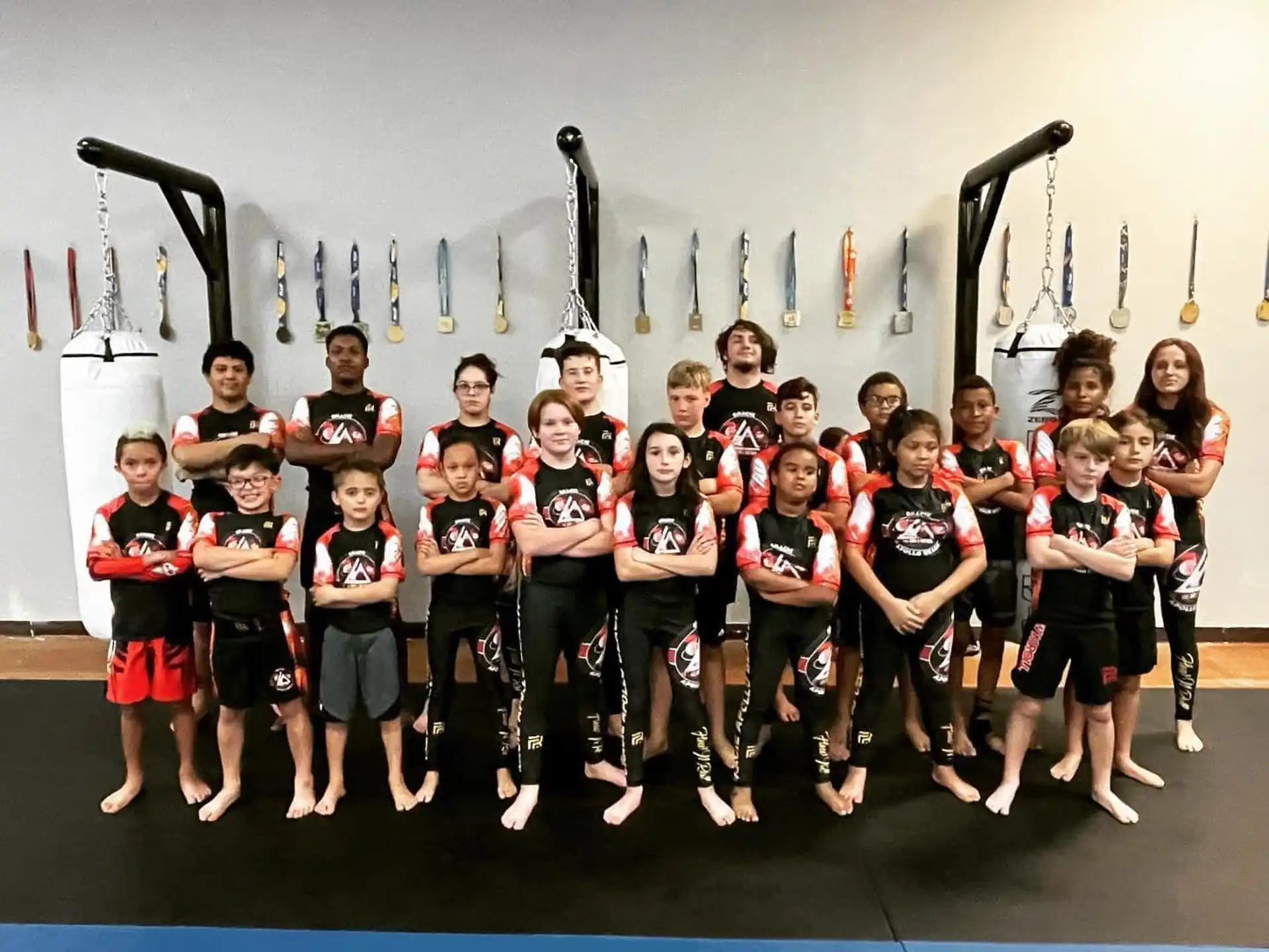 a group of children in uniforms