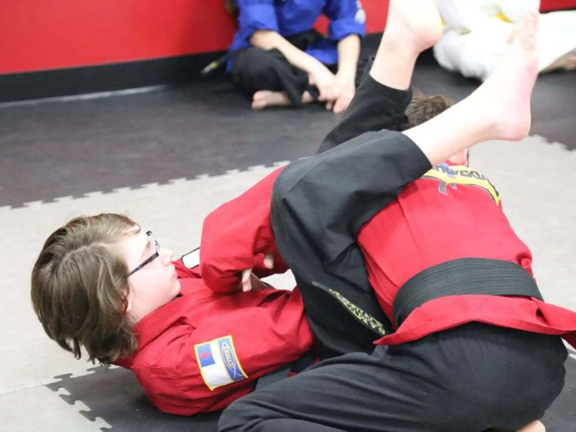 a person lying on the ground