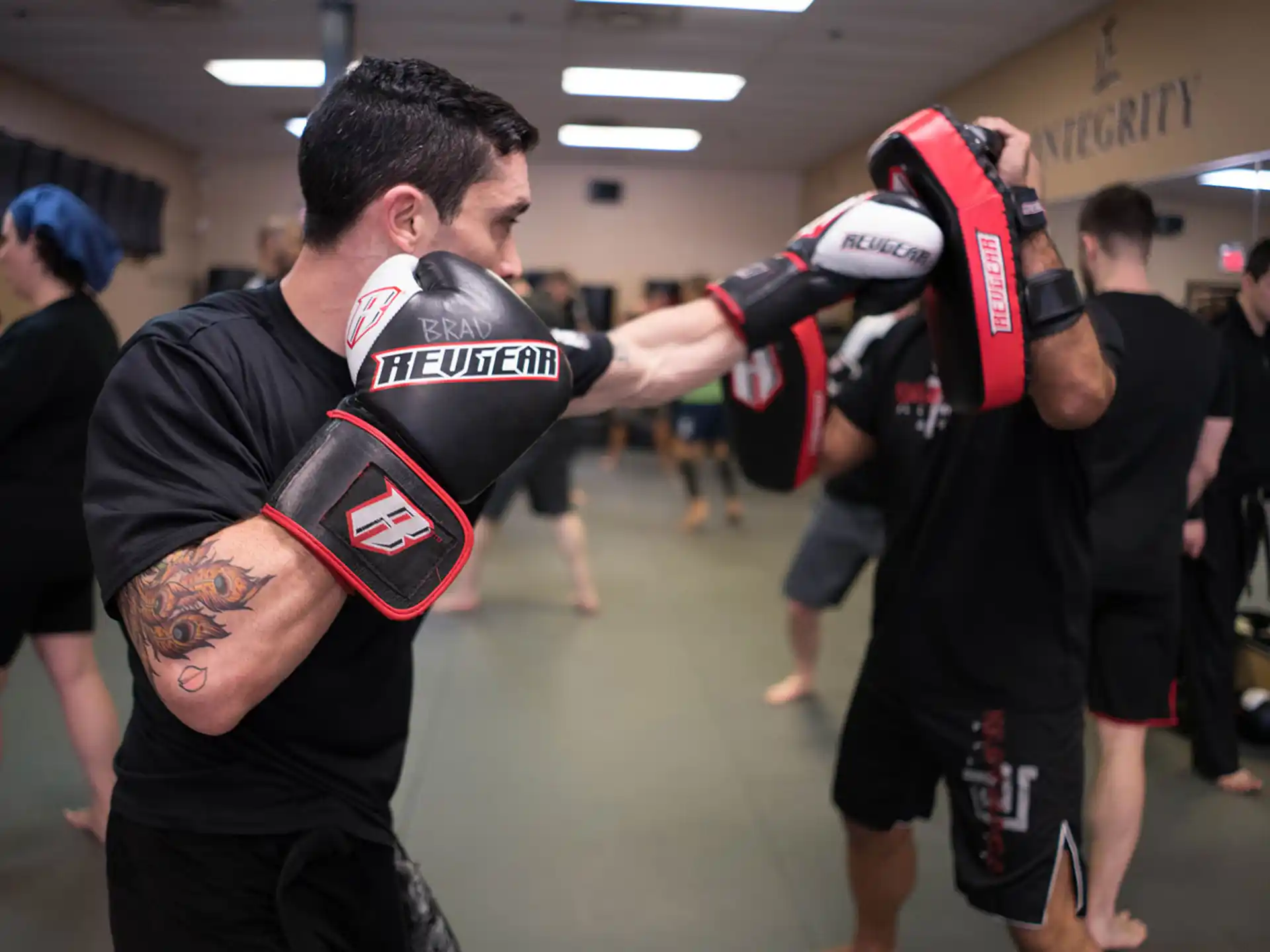 a man punching another man