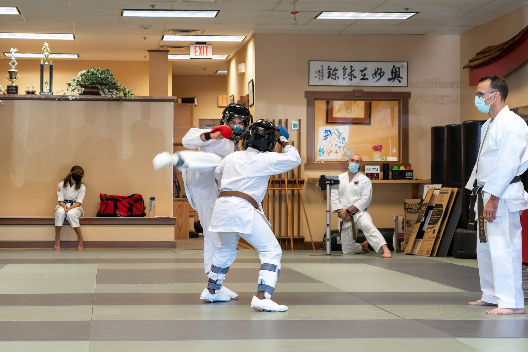 a person in a karate uniform