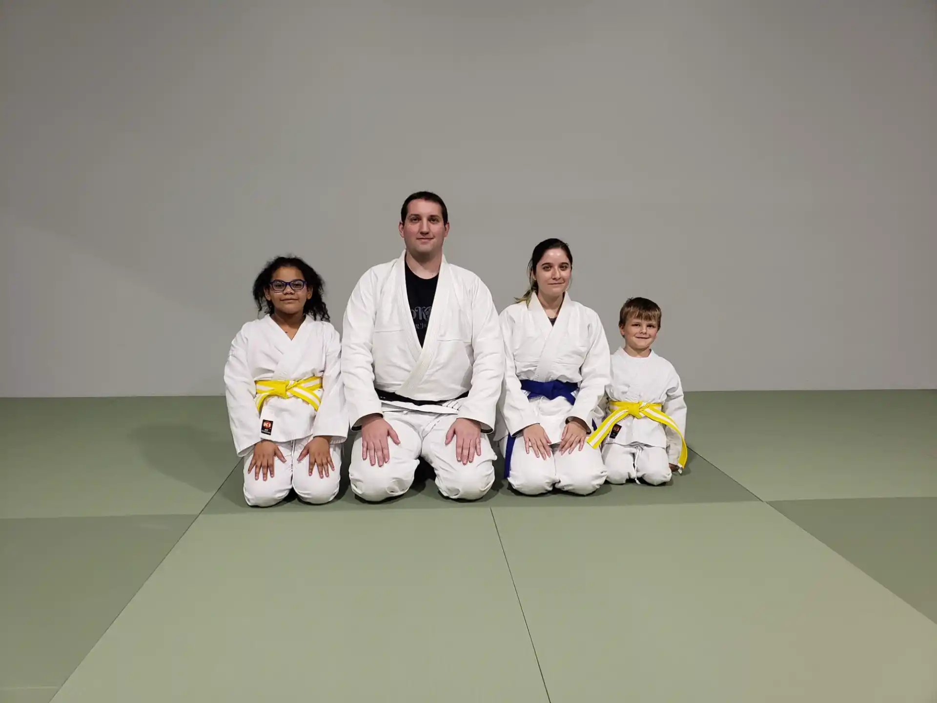 a group of people posing for a photo