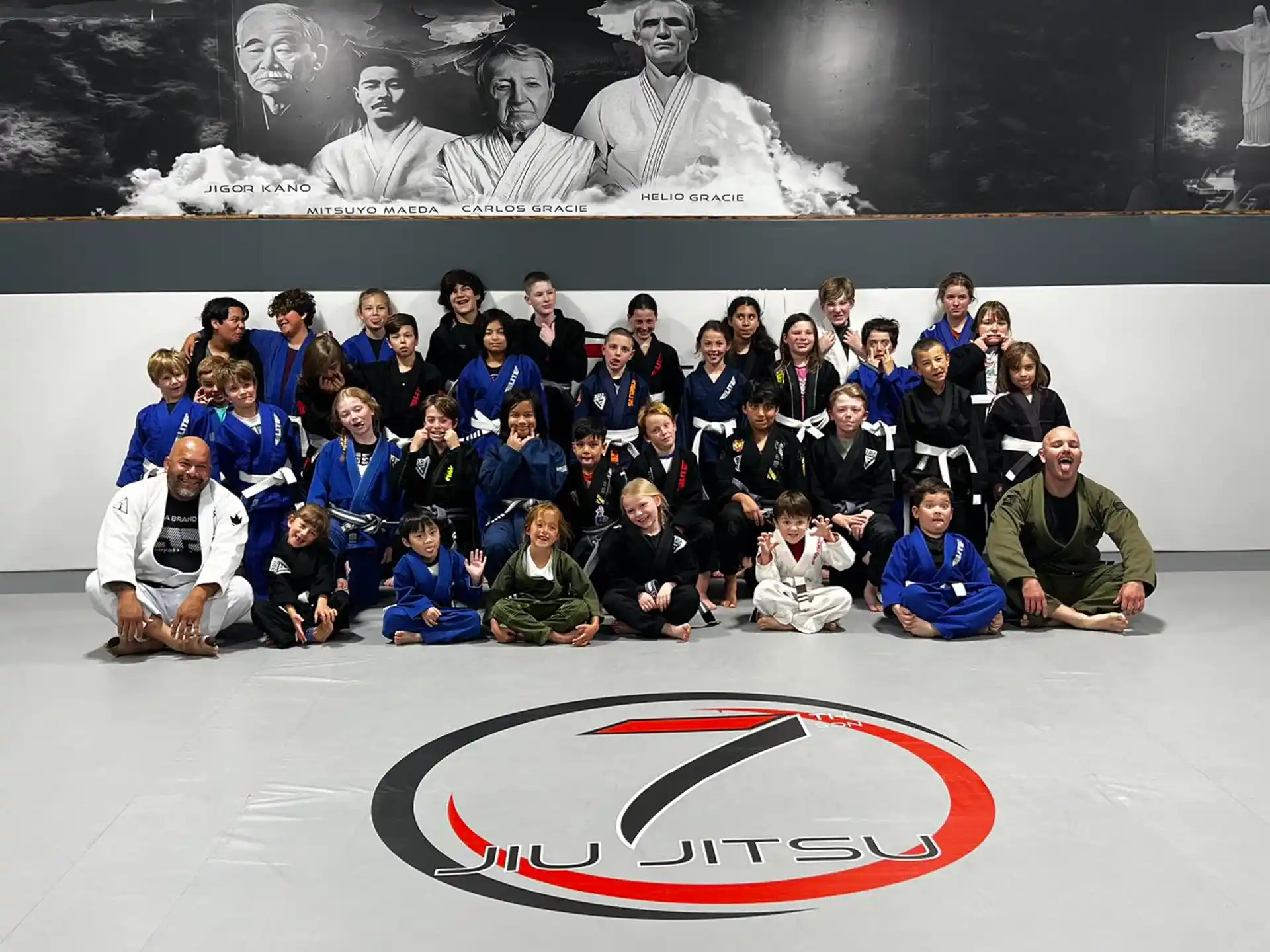 a group of people posing for a photo