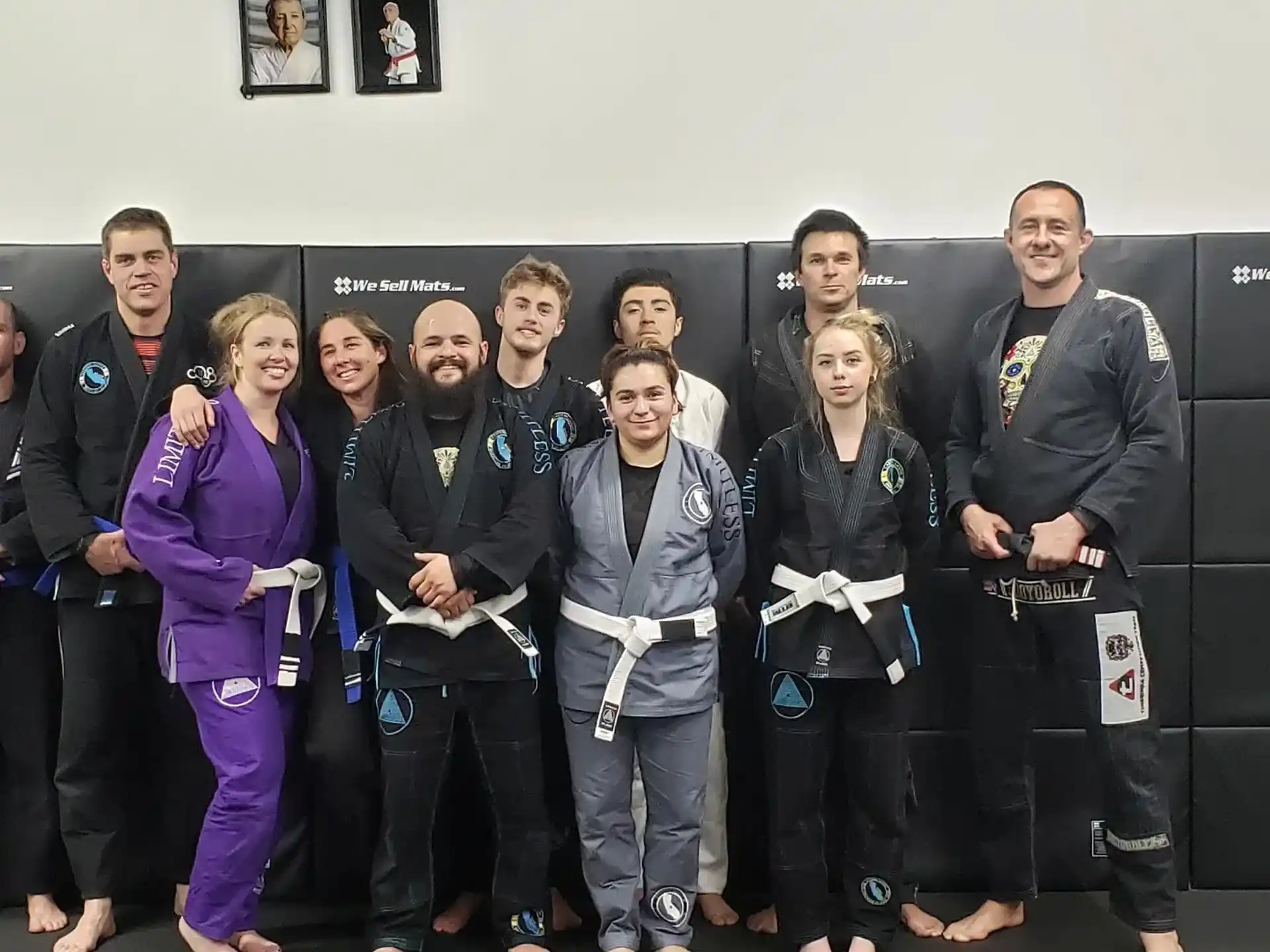 a group of people posing for a photo