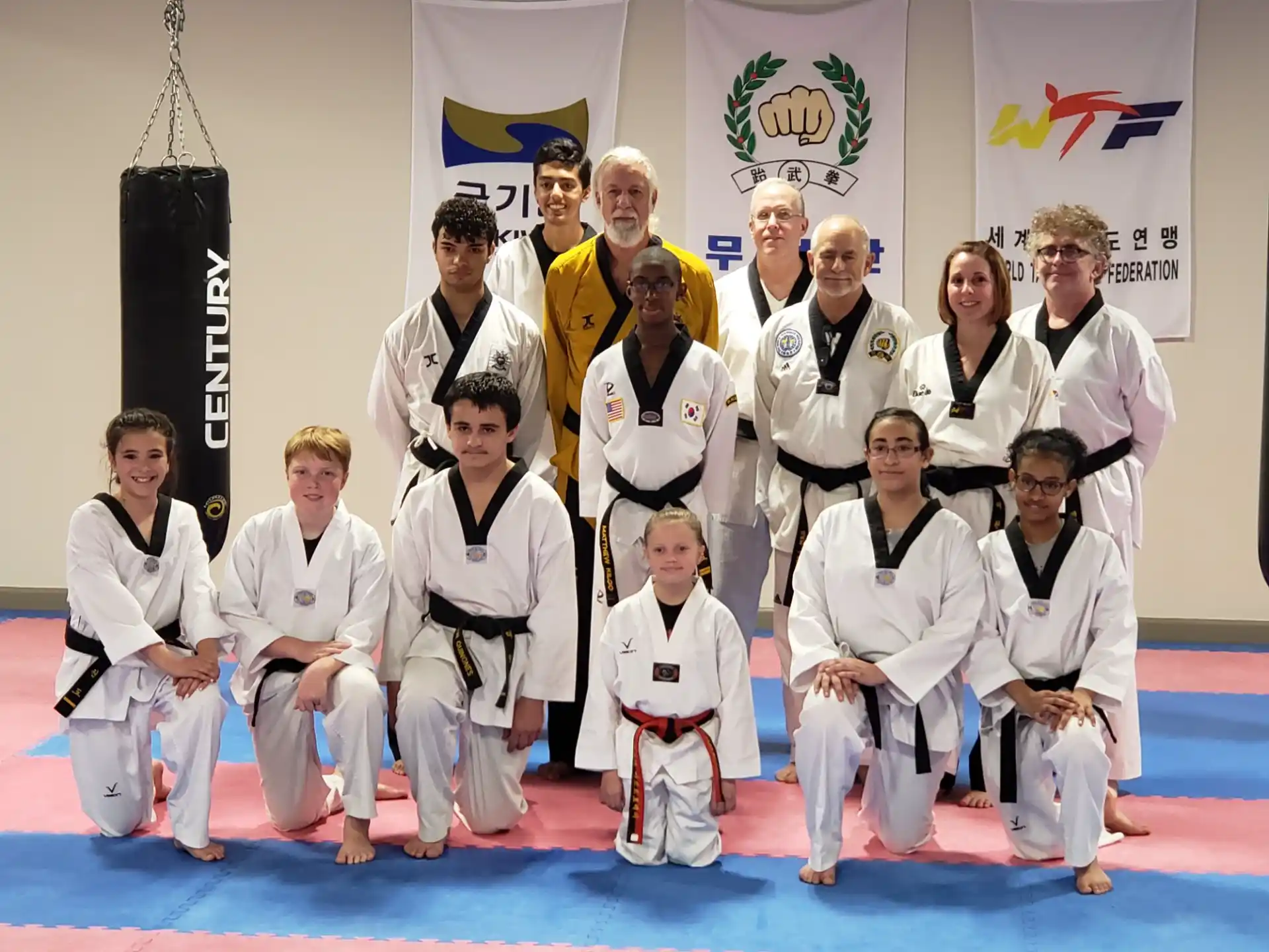 a group of people posing for a photo