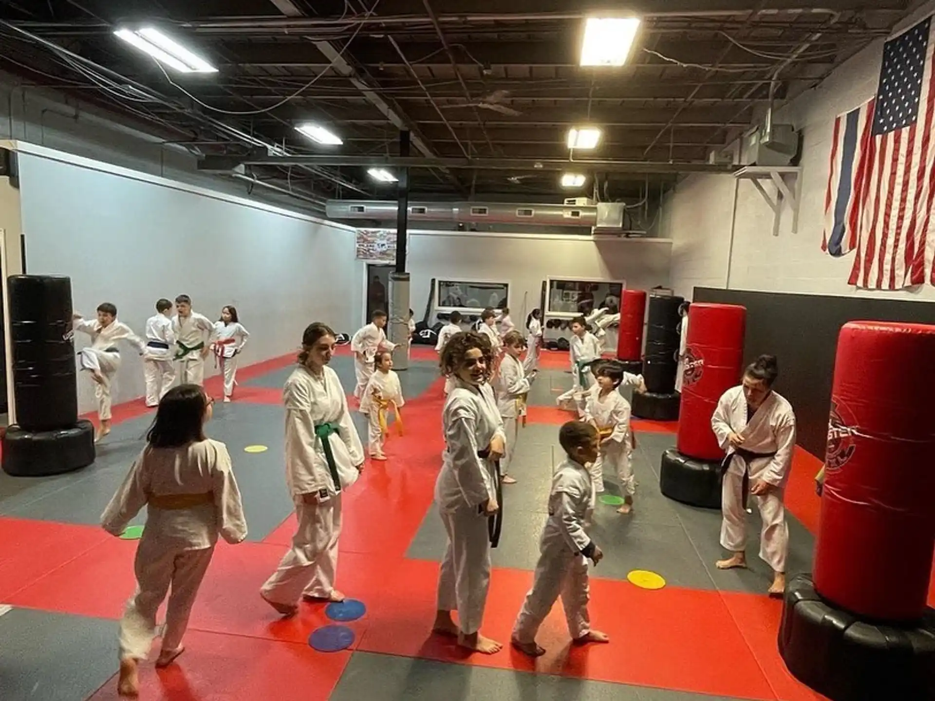 a group of children in a room
