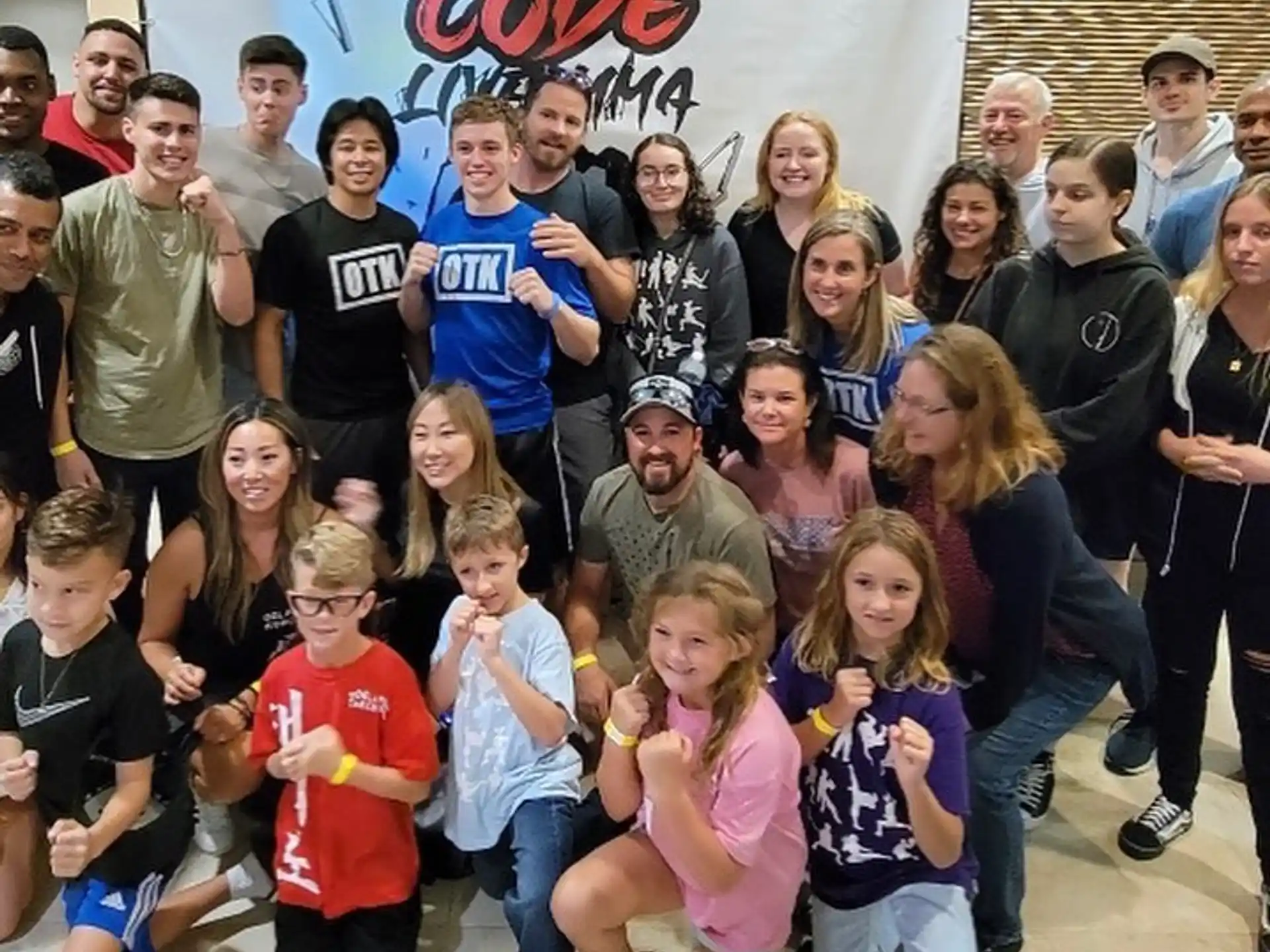a group of people posing for a photo