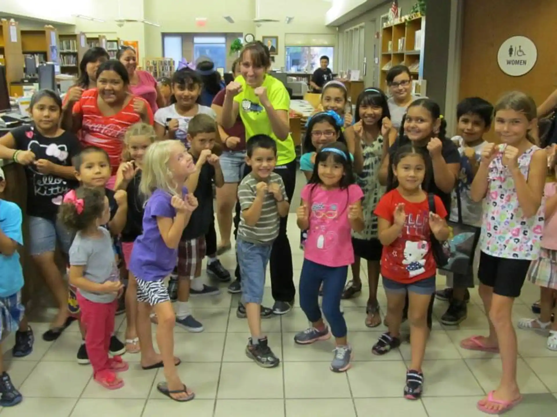 a group of children posing for a photo