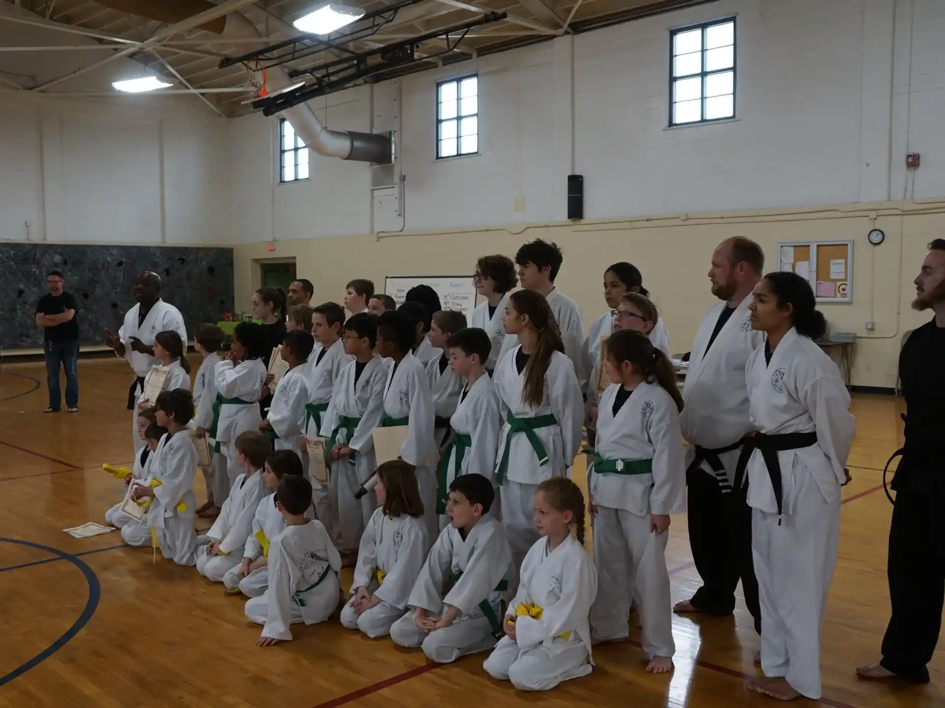 a group of people posing for a photo