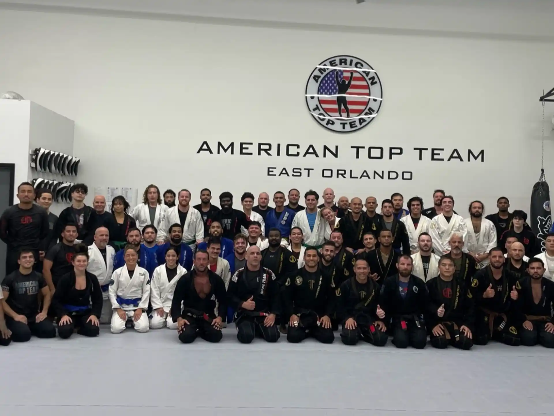 a group of people posing for a photo