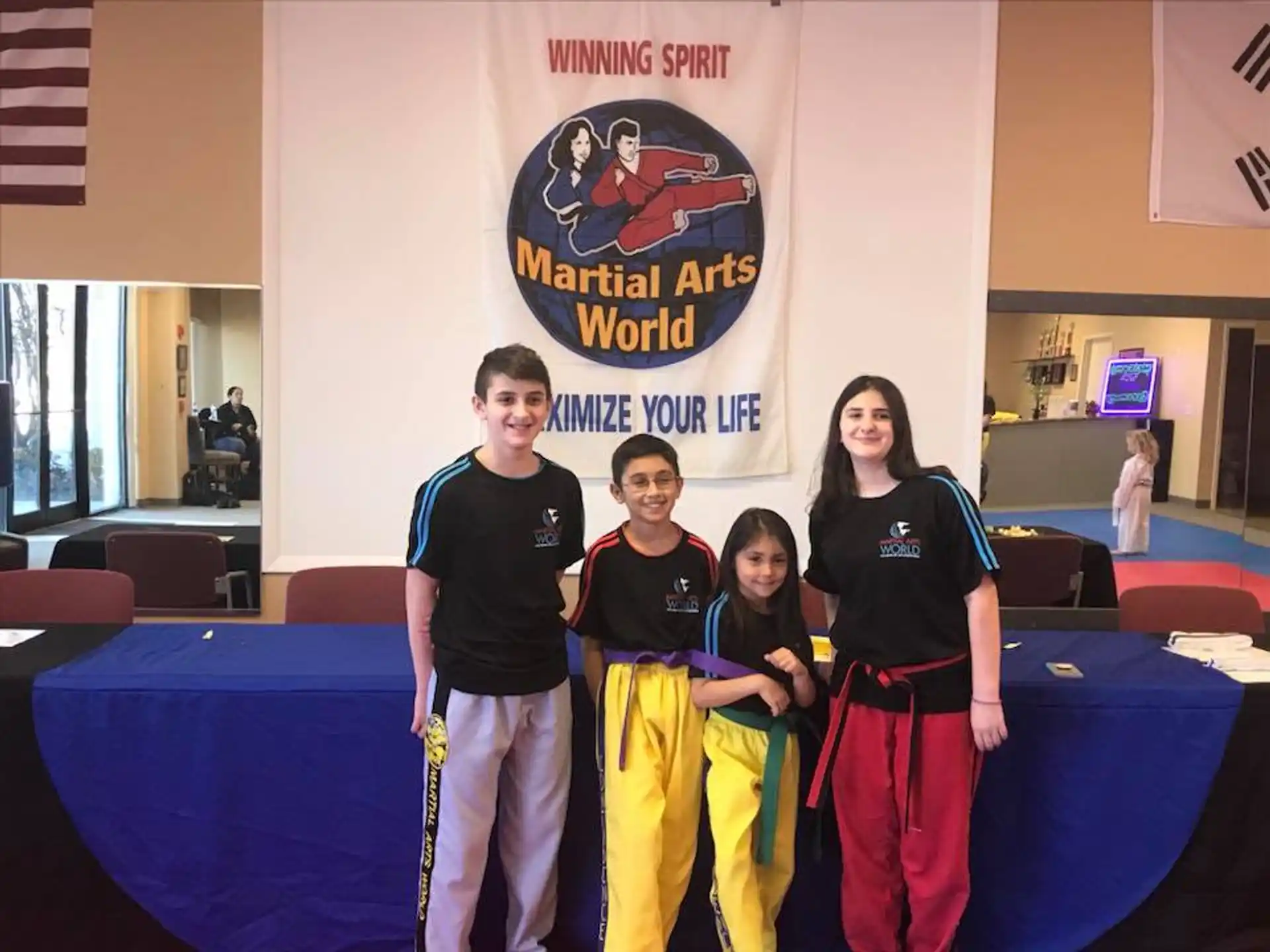 a group of people posing for a photo