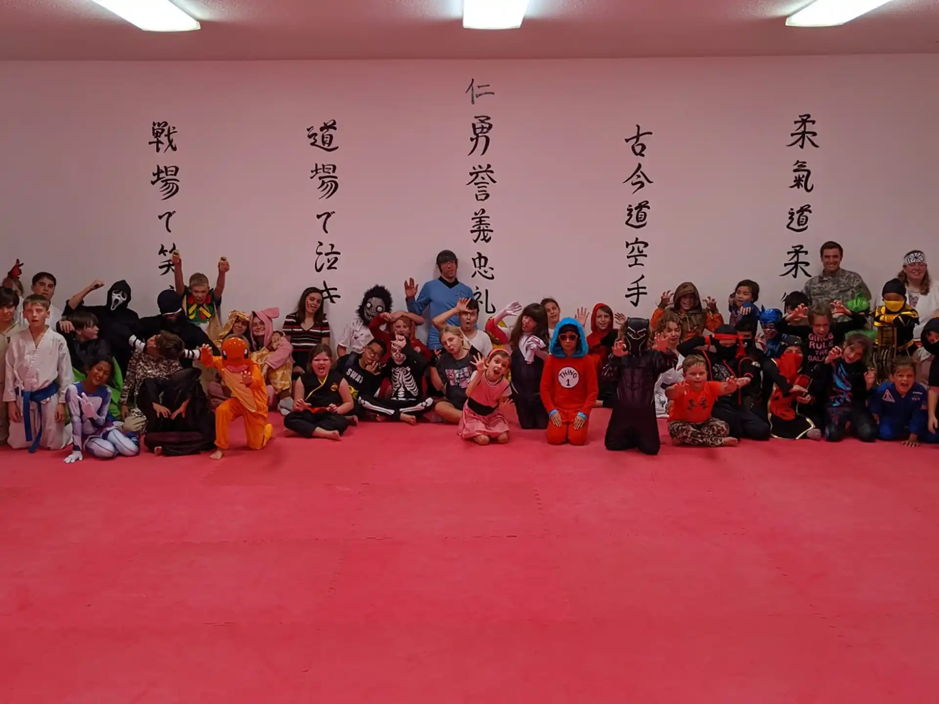 a group of people posing for a photo