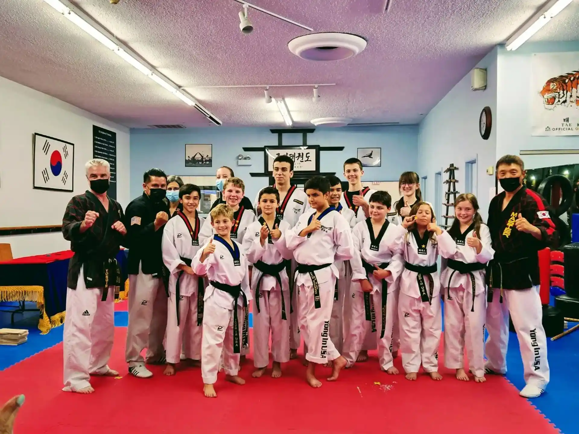 a group of people posing for a photo