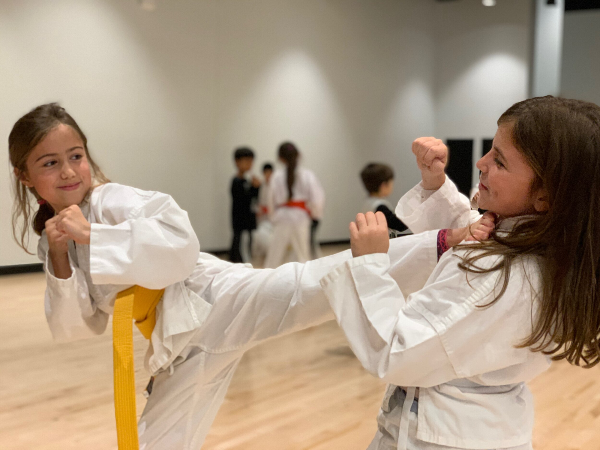 a person in a karate uniform