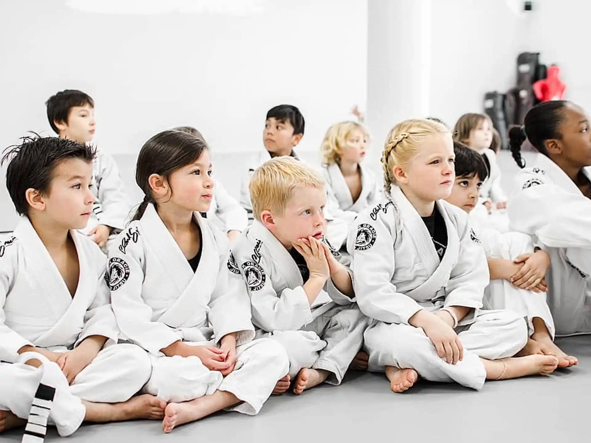 a group of people sitting together