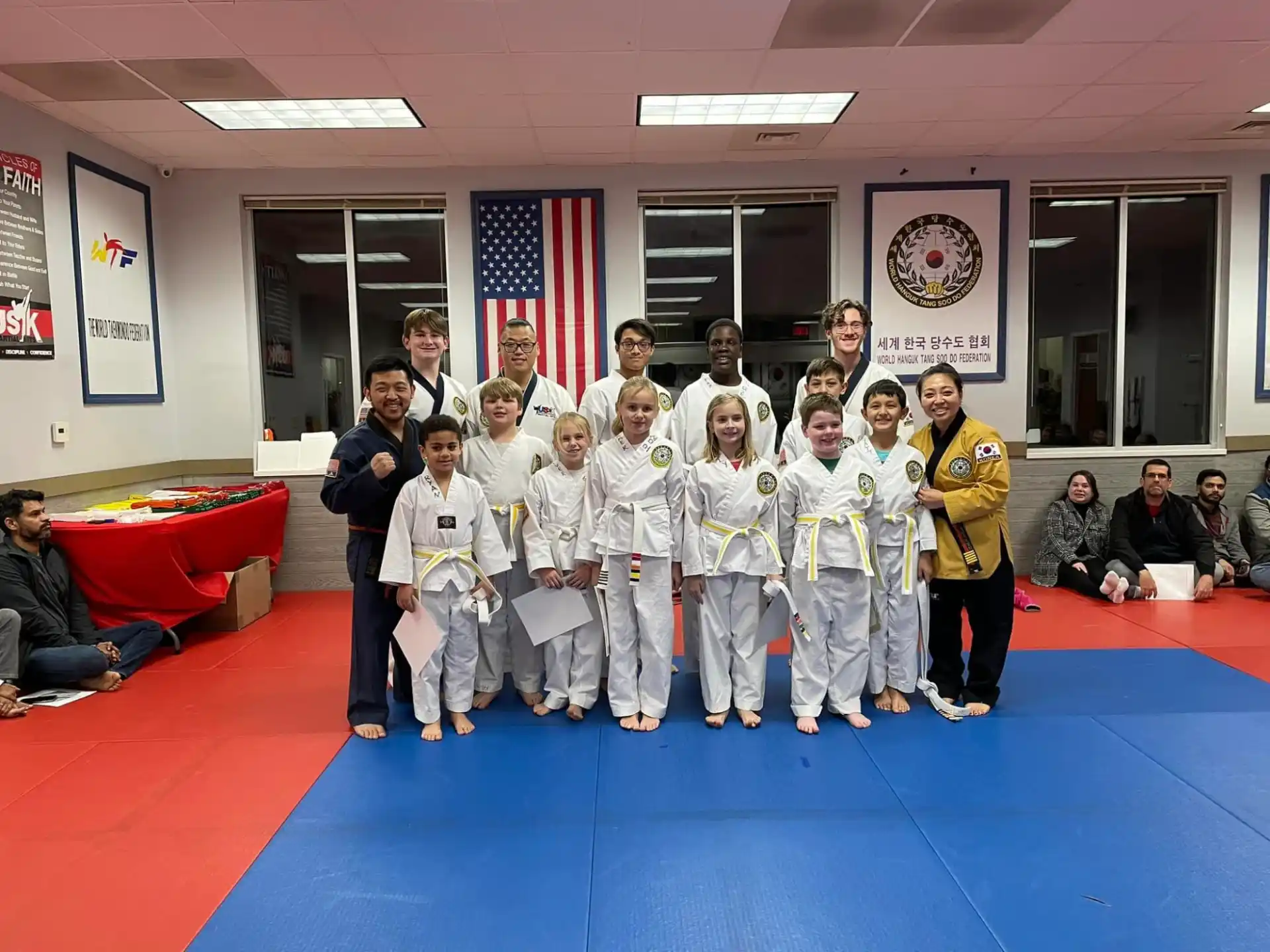 a group of people posing for a photo