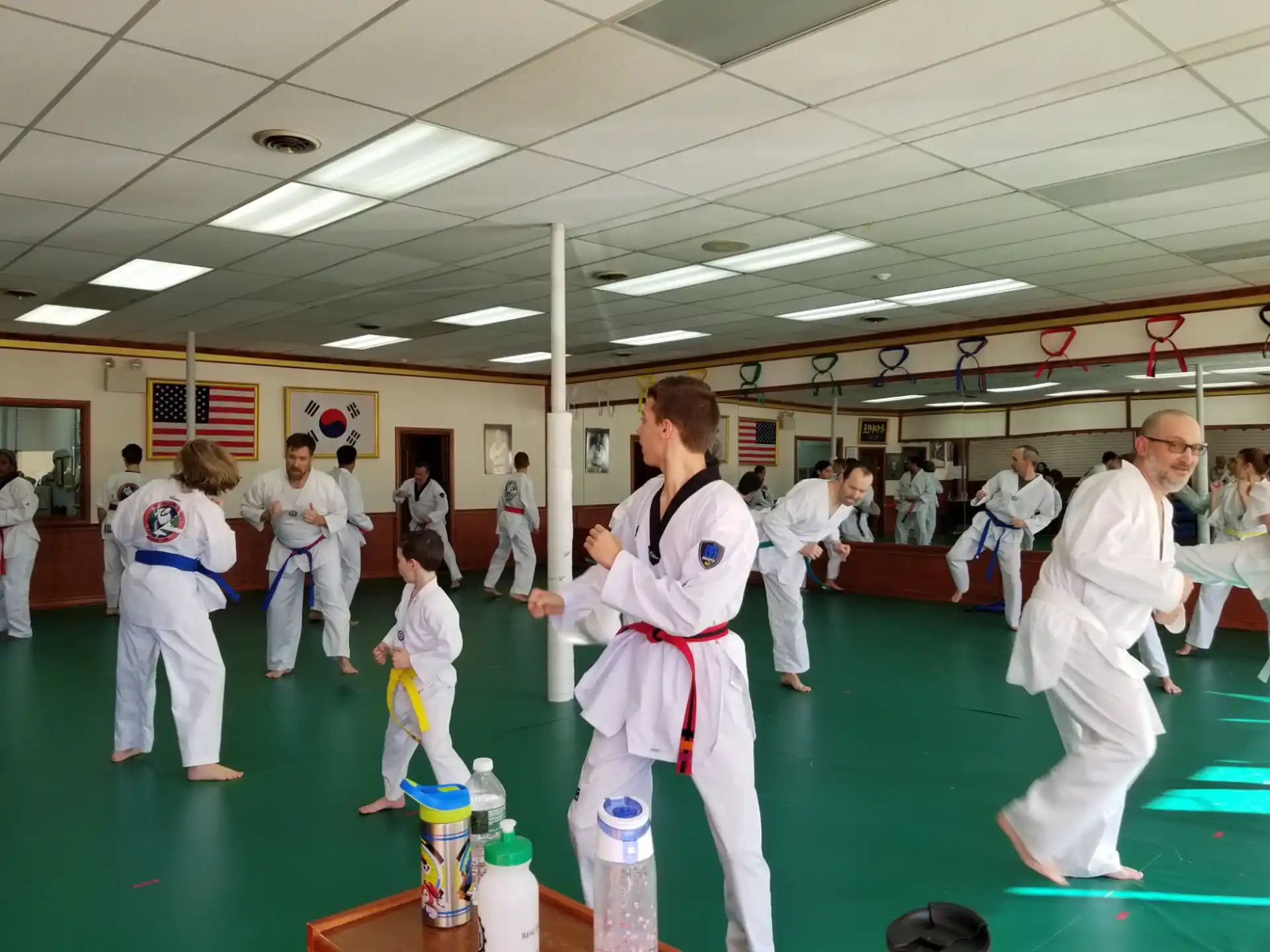 a person in a karate uniform