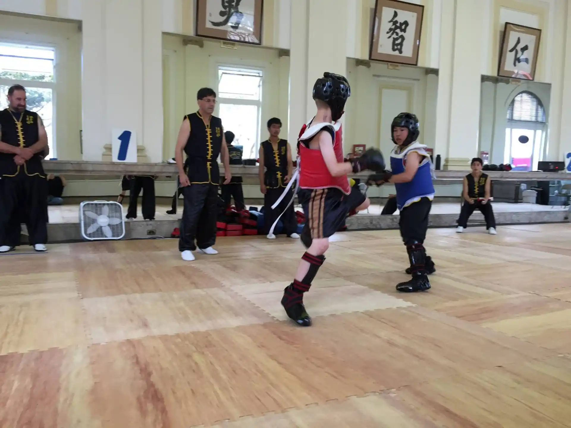 a group of people playing a game