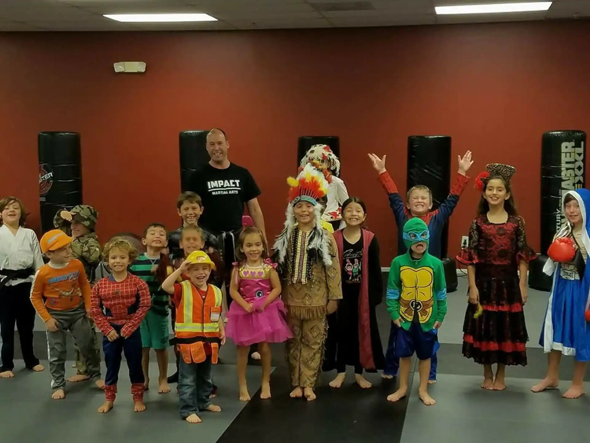 a group of children posing for a photo
