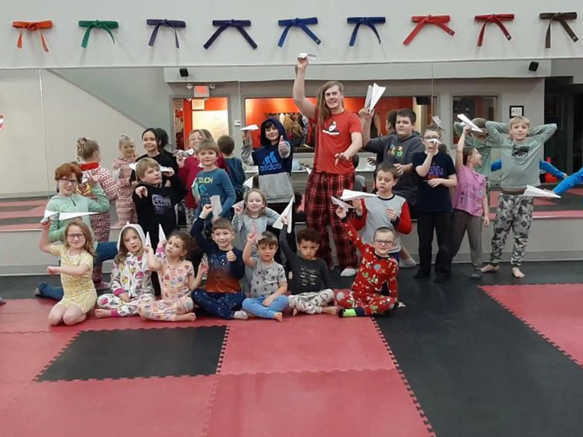 a group of children posing for a photo