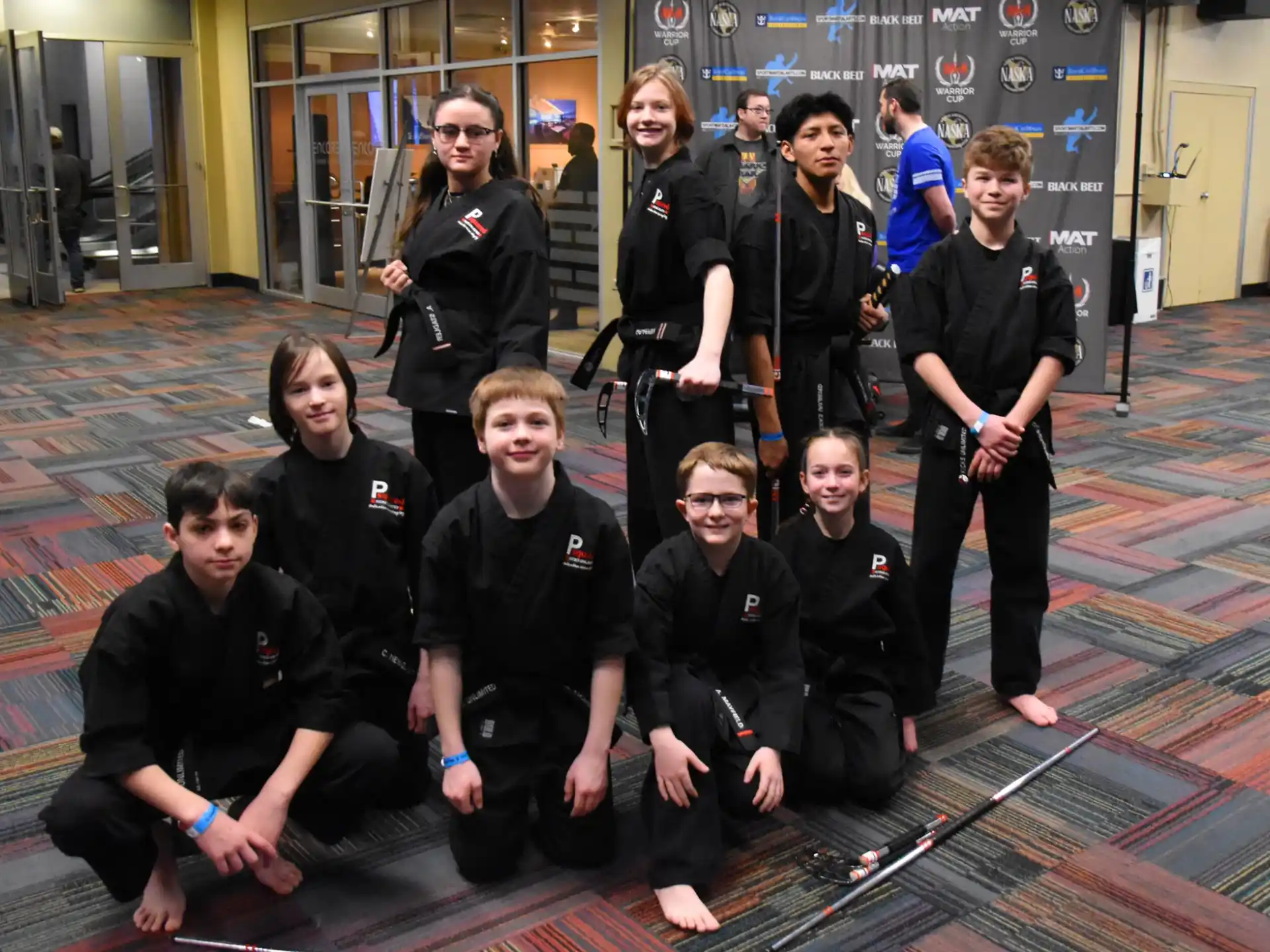 a group of people posing for a photo