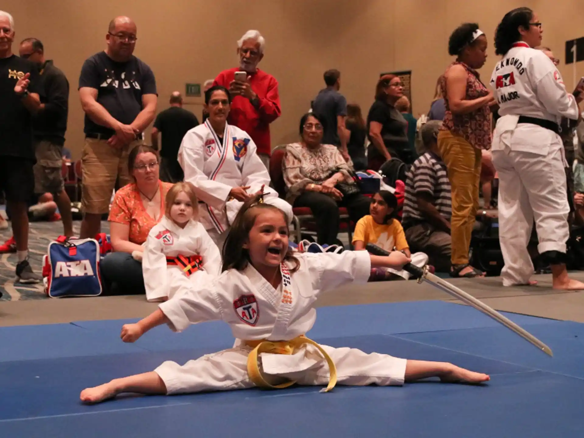a person in a karate uniform