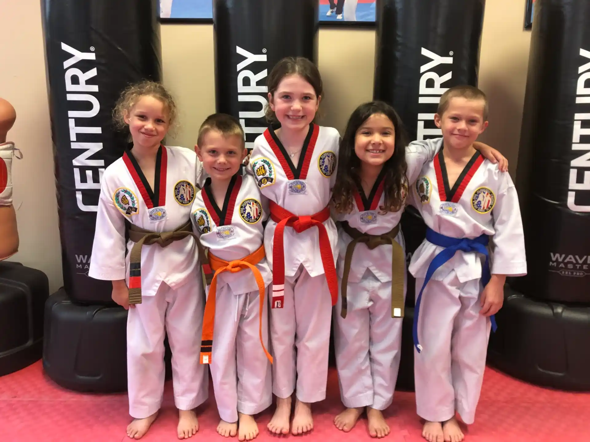 a group of people wearing karate uniforms