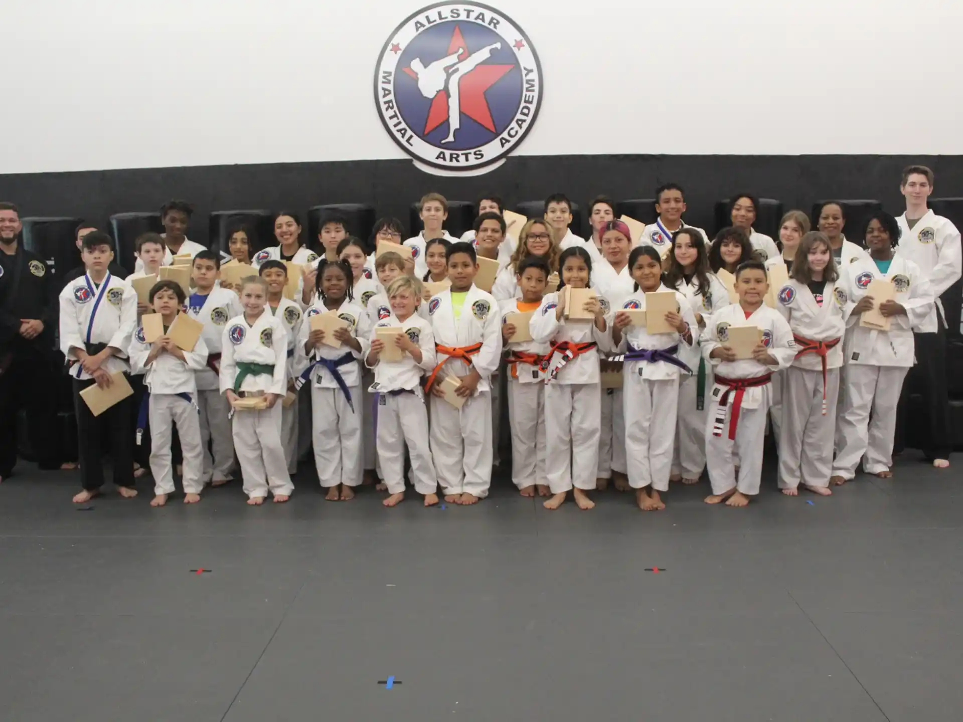 a group of people posing for a photo