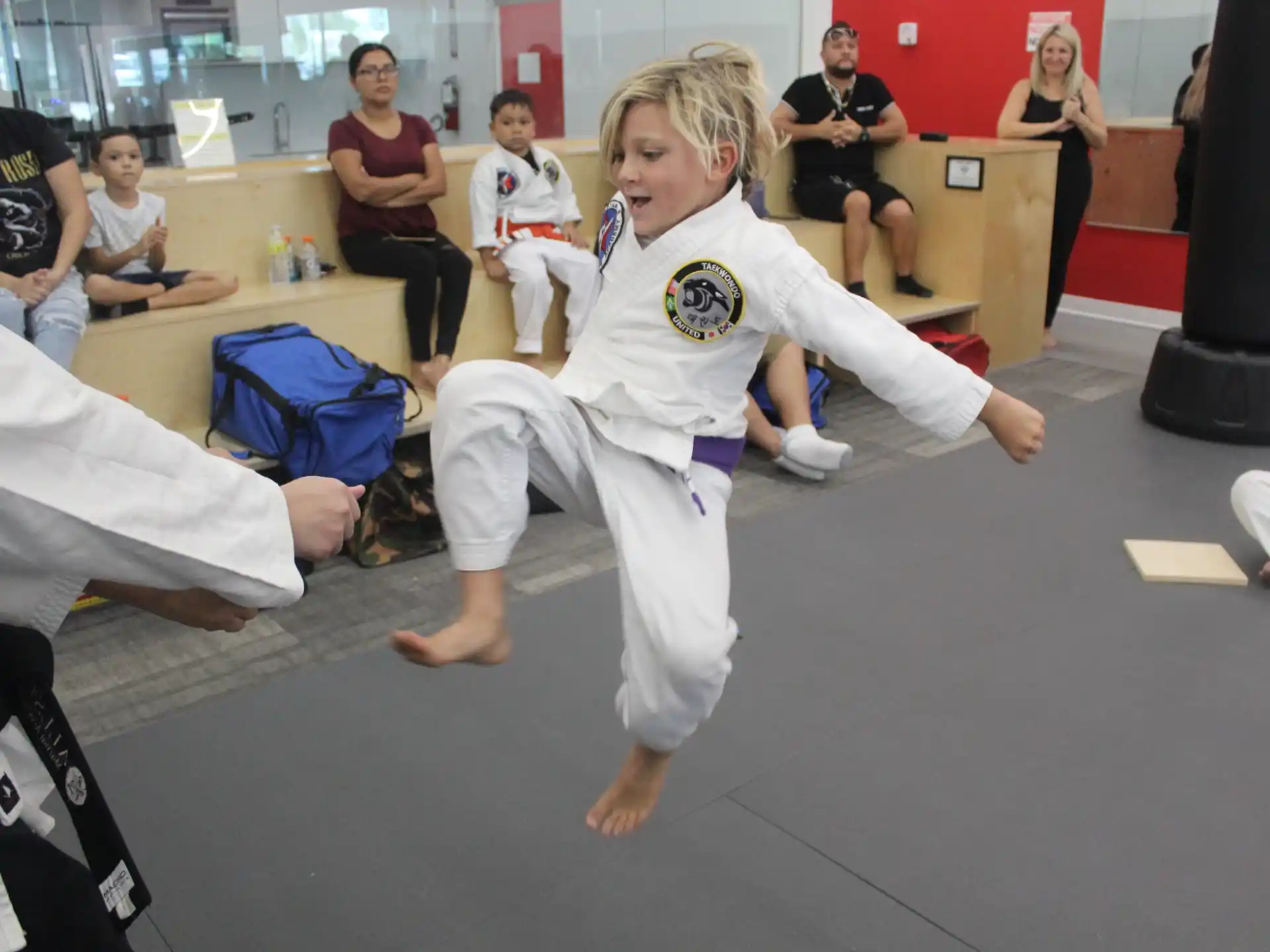 a person in a karate uniform