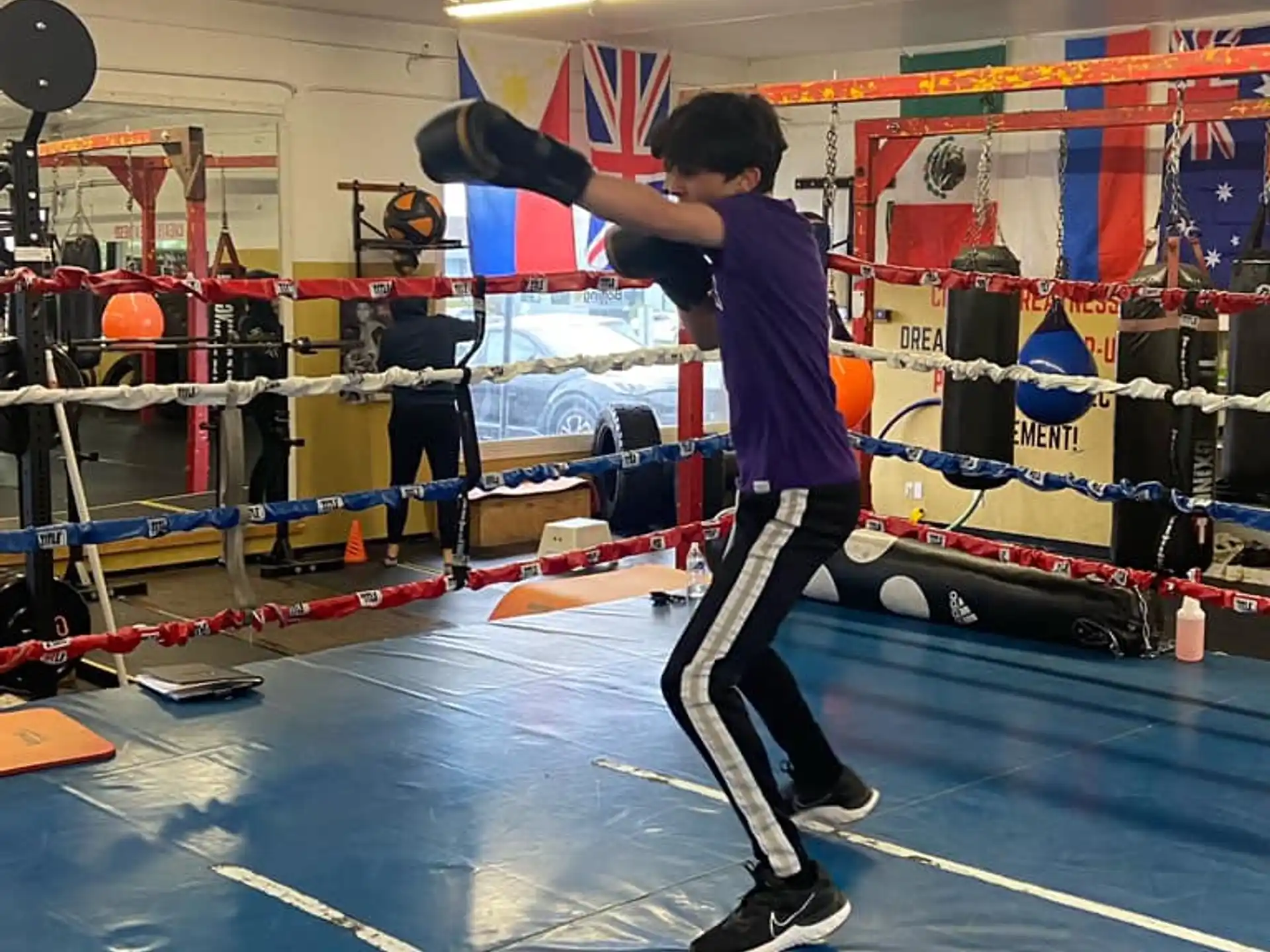 a man in a gym