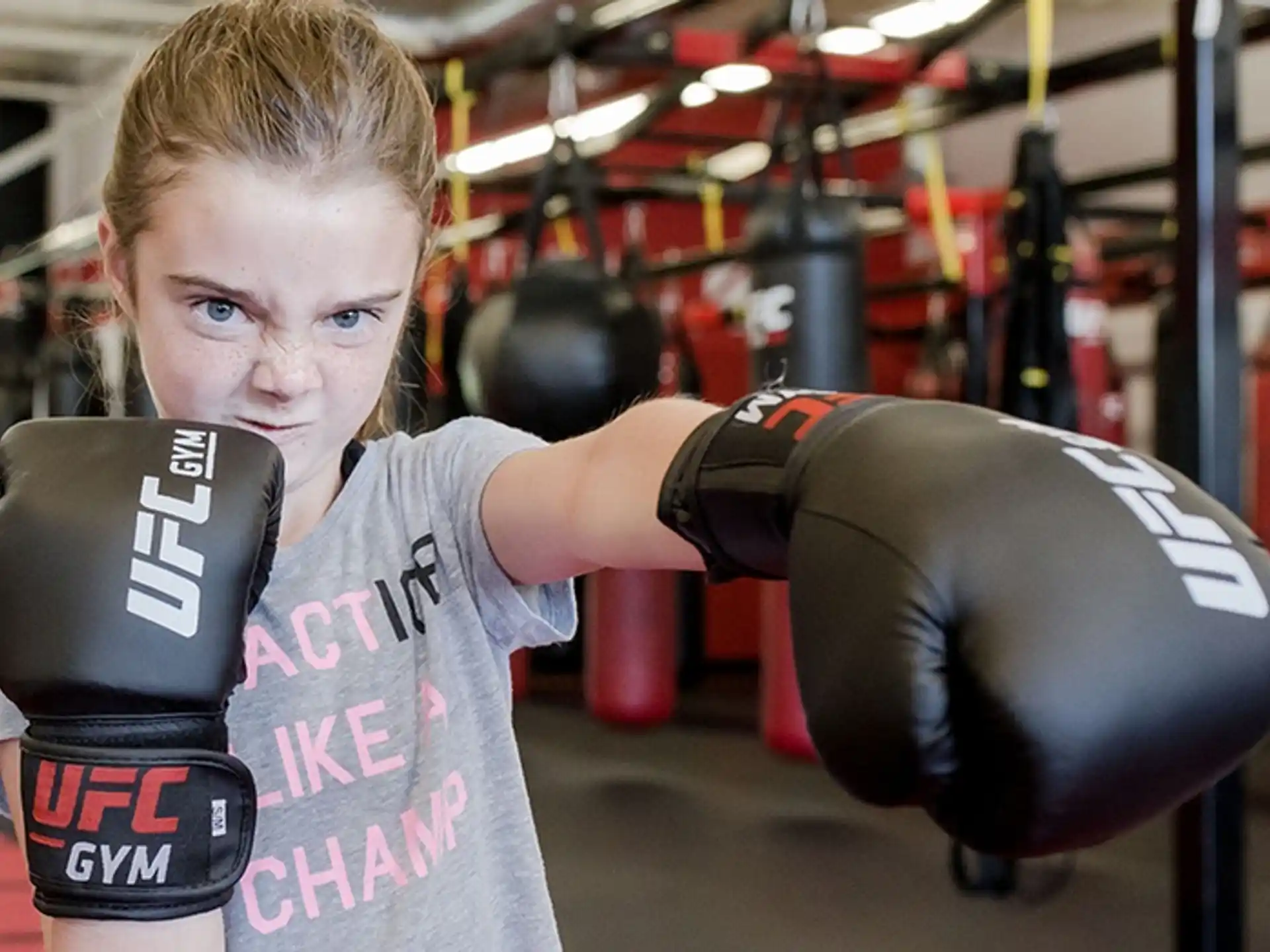 a person in a boxing ring