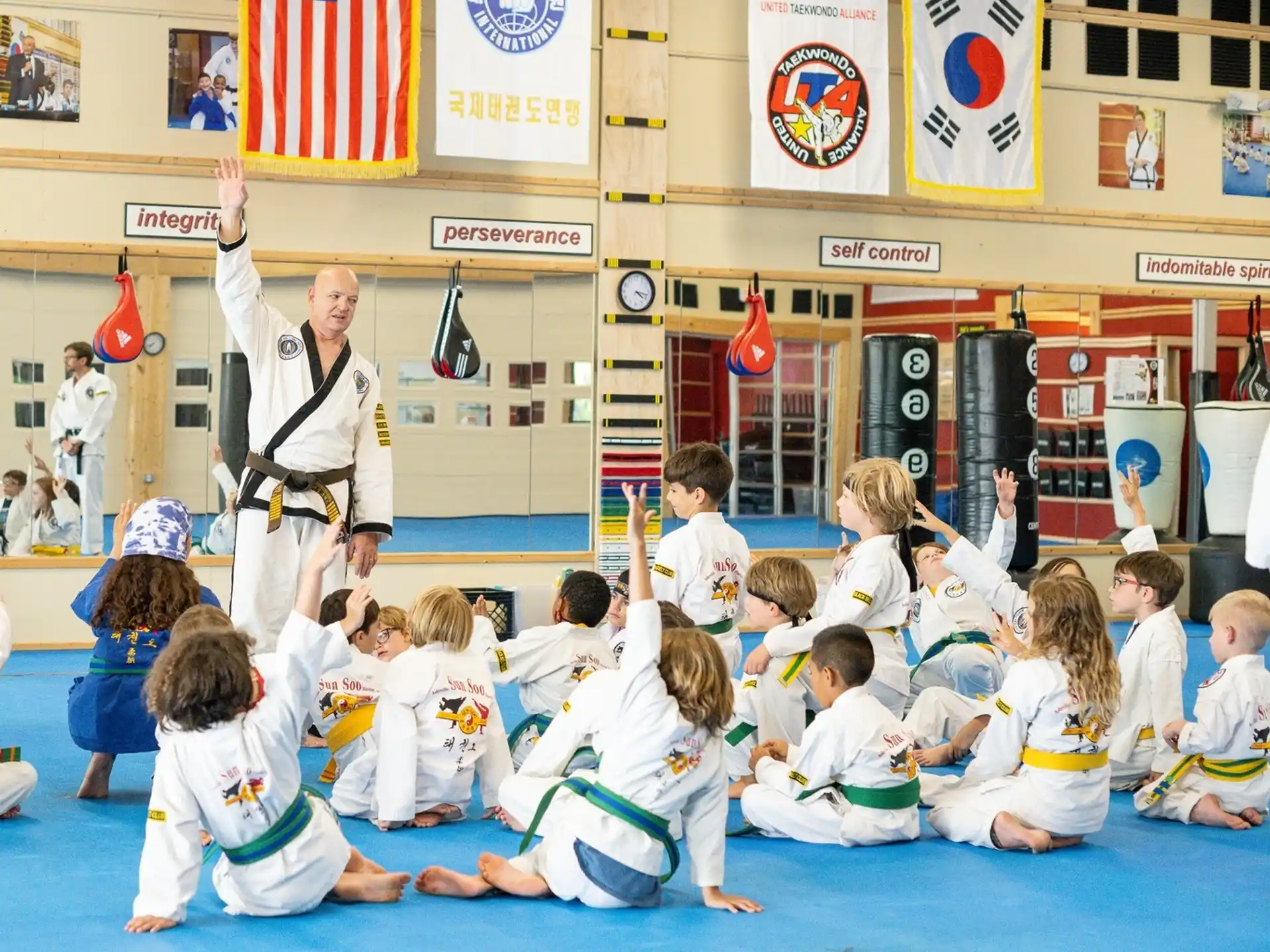 a person teaching a class