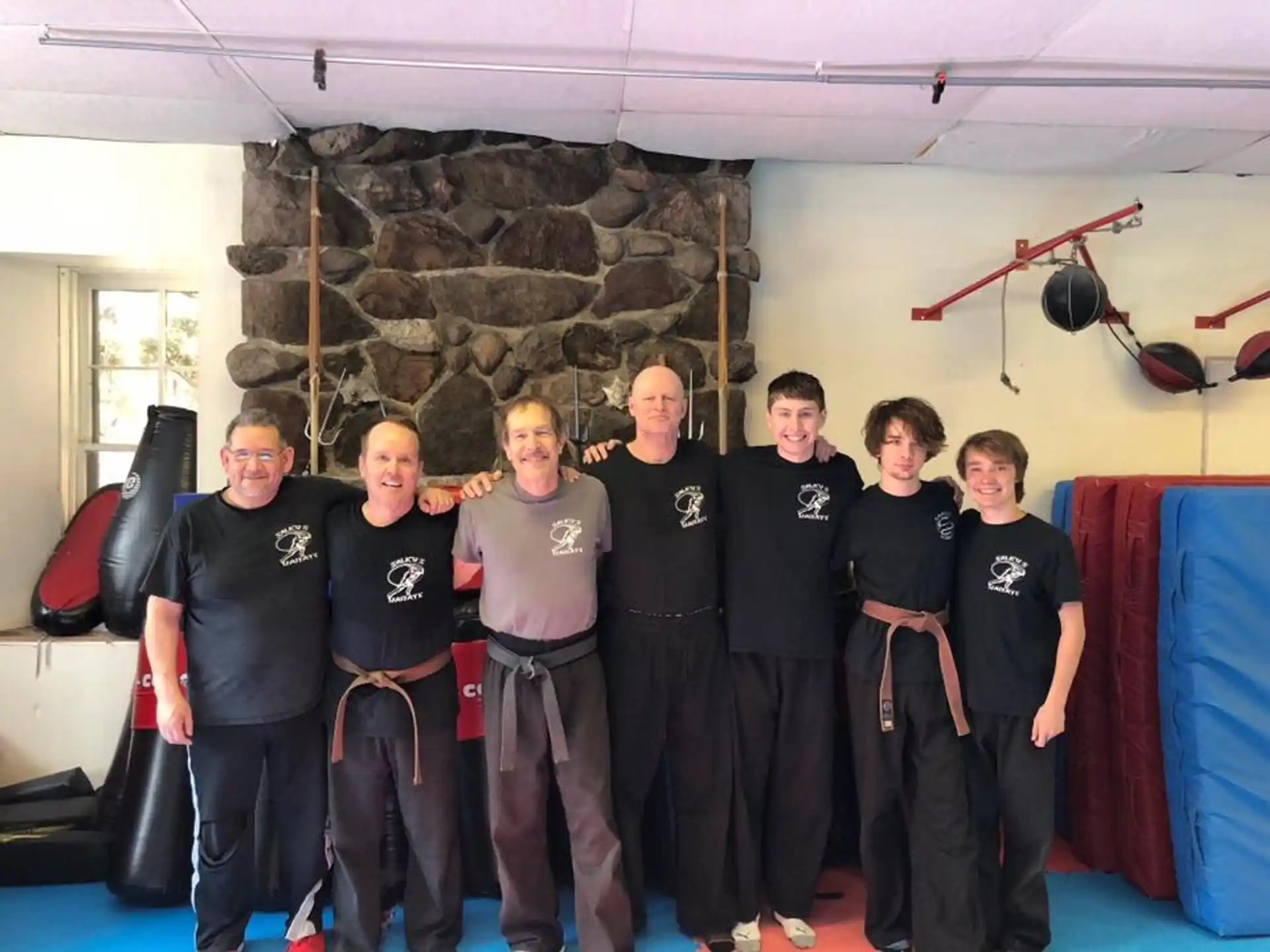 a group of people posing for a photo